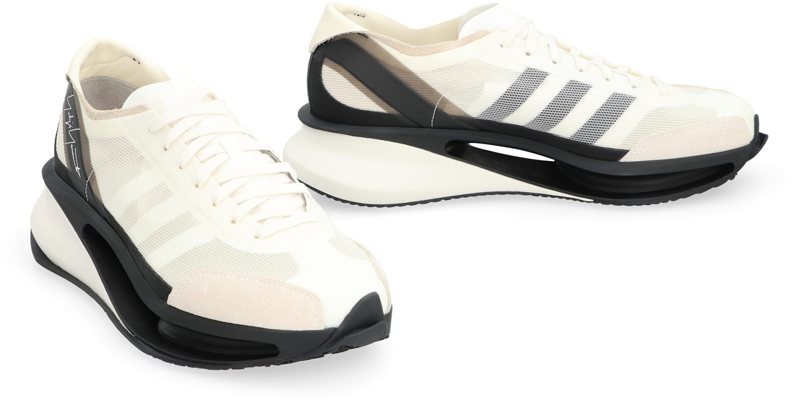 Shop Y-3 S-gendo Run Low-top Sneakers In Off White