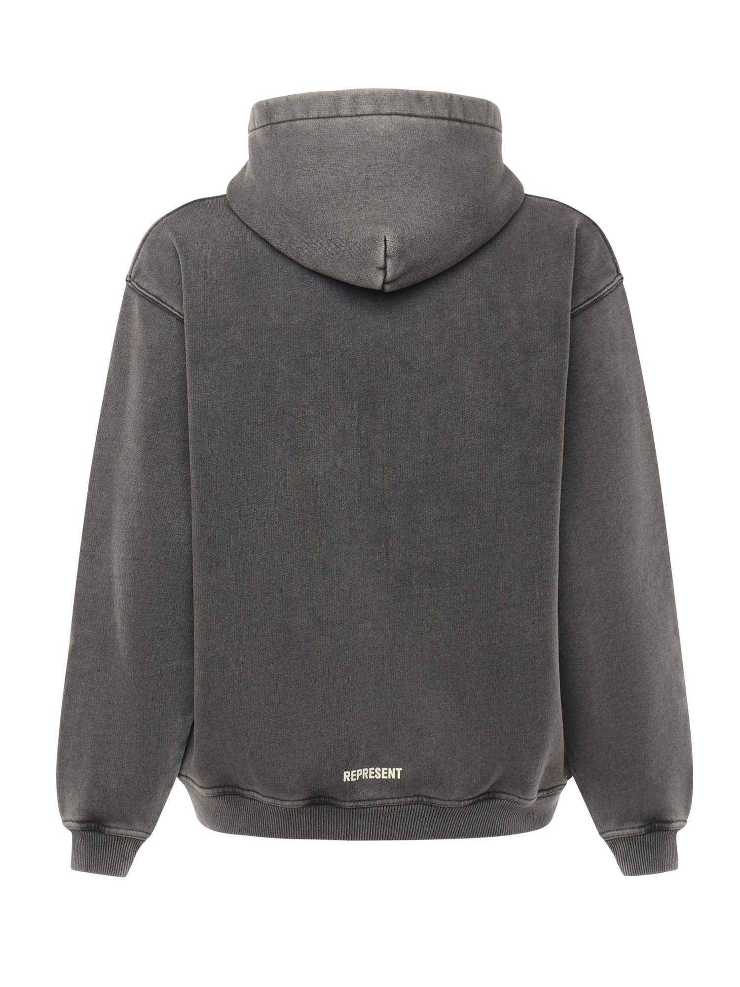 Represent Initial Star Cotton Sweatshirt In Gray