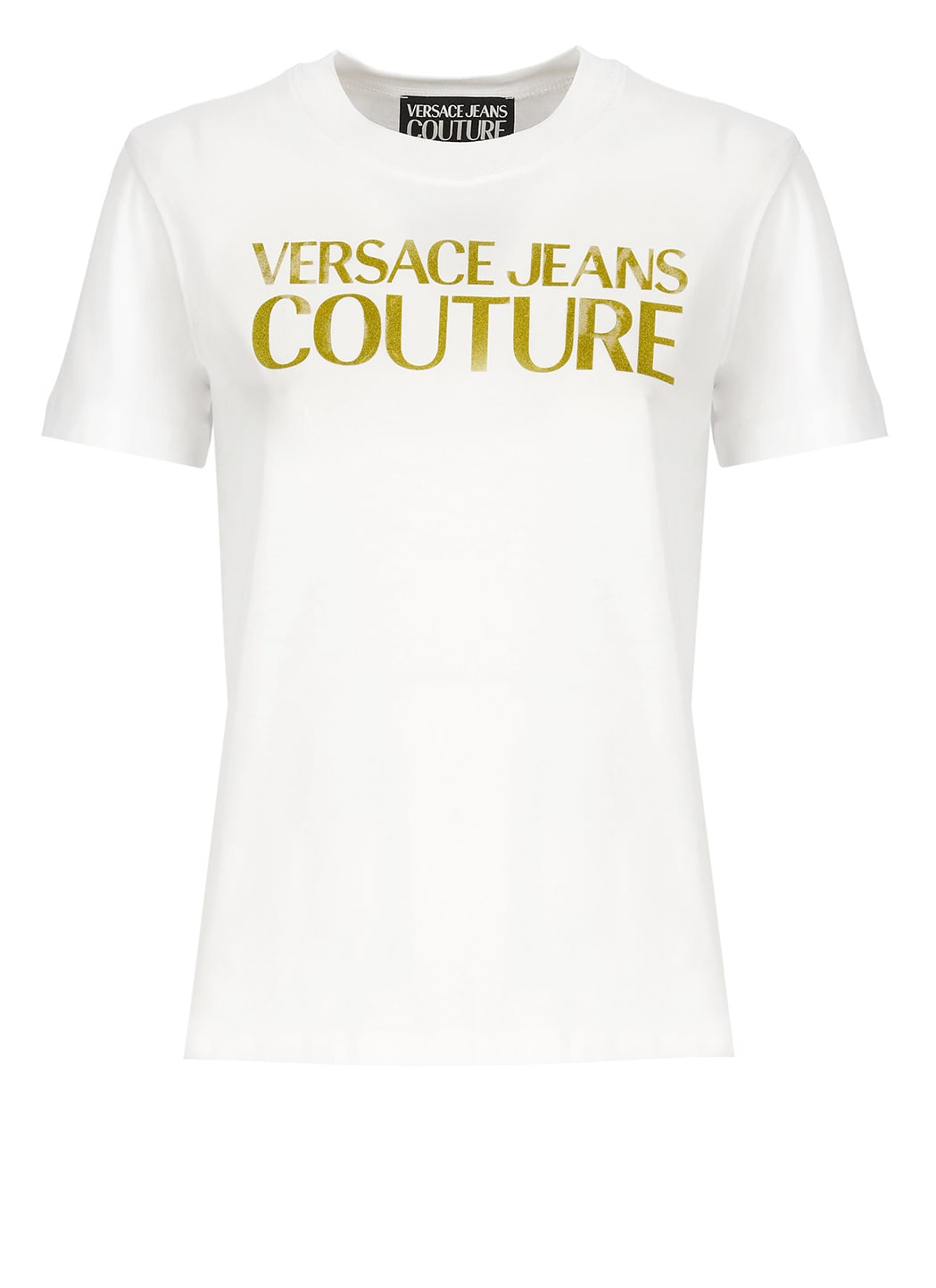 Shop Versace Jeans Couture Logoed T-shirt In White