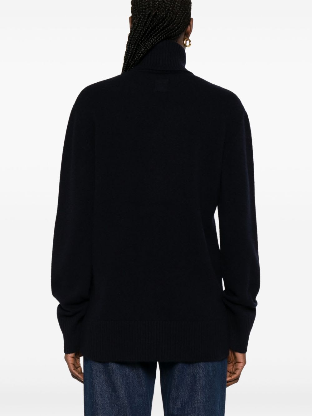 Totême Toteme Women Cashmere Turtle-neck Jumper In Blue