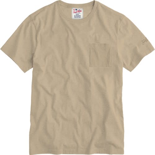 MC2 Saint Barth T-shirt In Lino Beige Ecstasea00695b