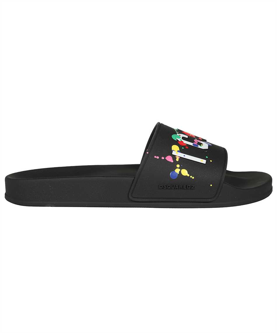 DSQUARED2 BE ICON RUBBER SLIDES