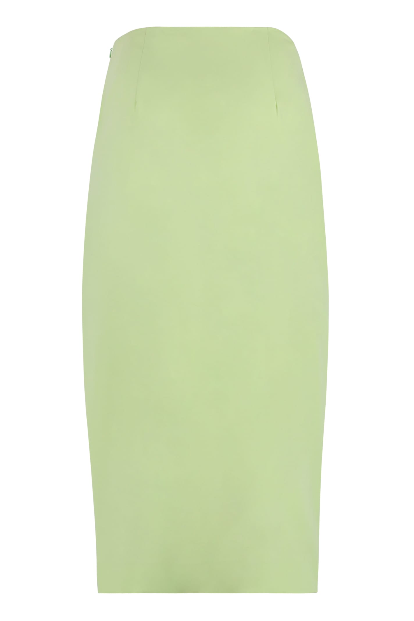 Shop Tory Burch Satin Wrap Skirt In Green