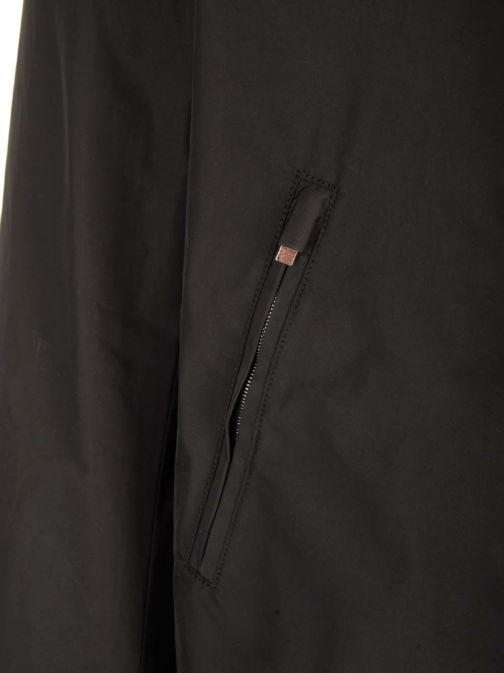 Shop Thom Browne Concealed Zip Golf Jacket In Black