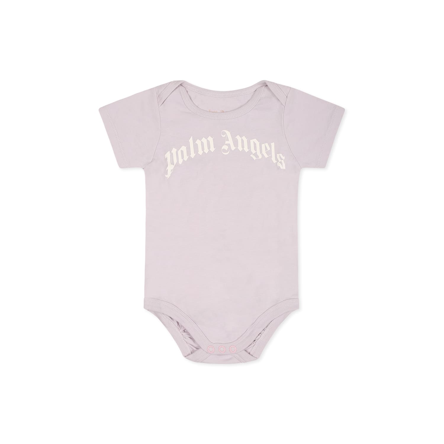 Palm Angels Multicolor Bodysuit Set For Baby Girl With Logo In Multicolor