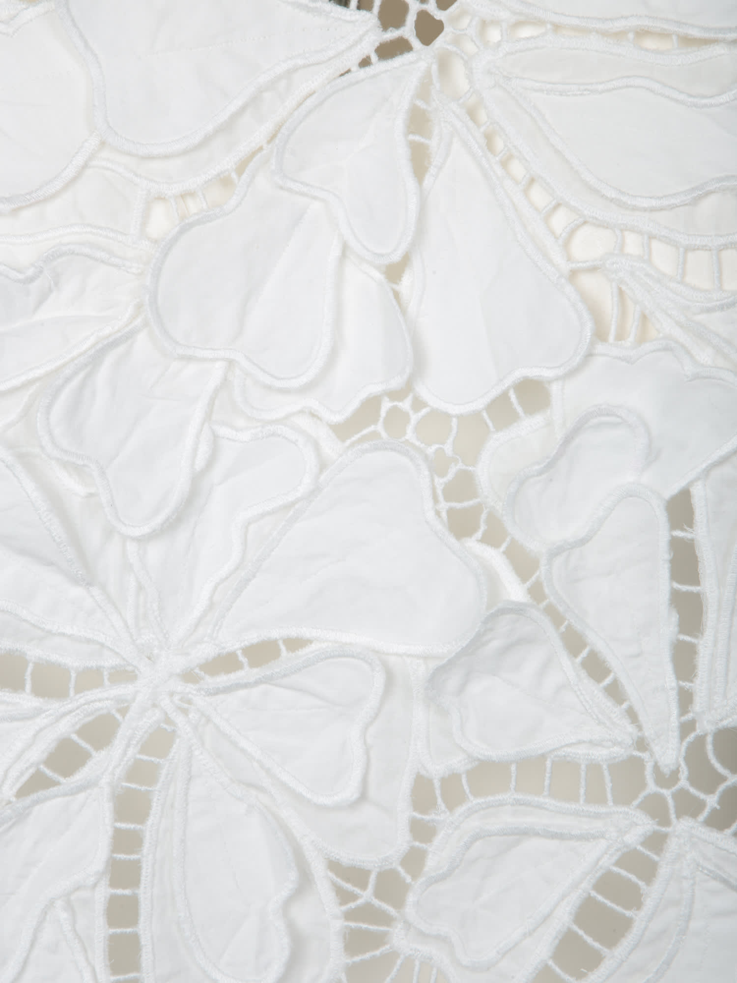 Shop Forte Forte White Top With Floral Appliques
