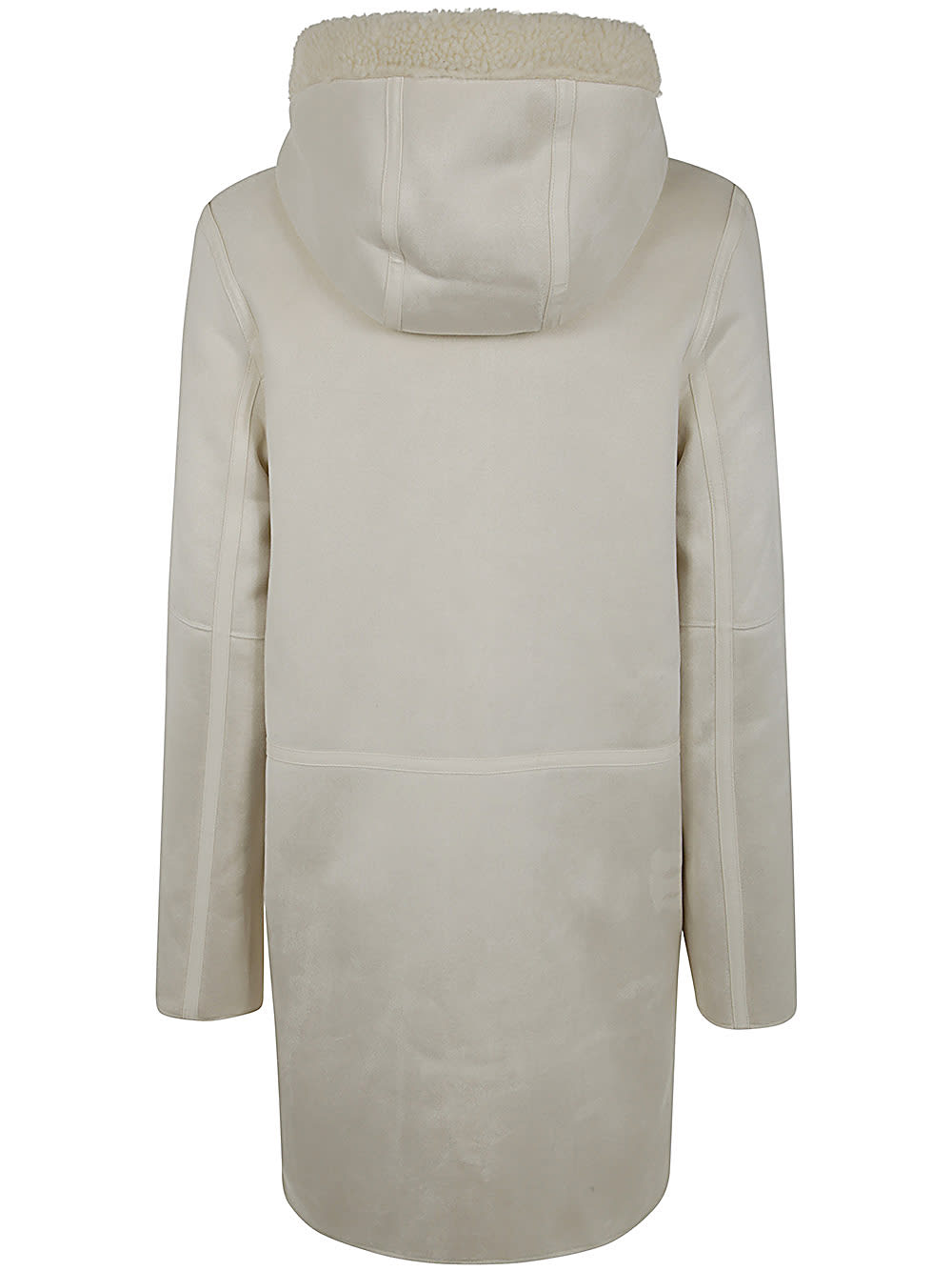 Shop Betta Corradi Reversible Zip Coat In Off White