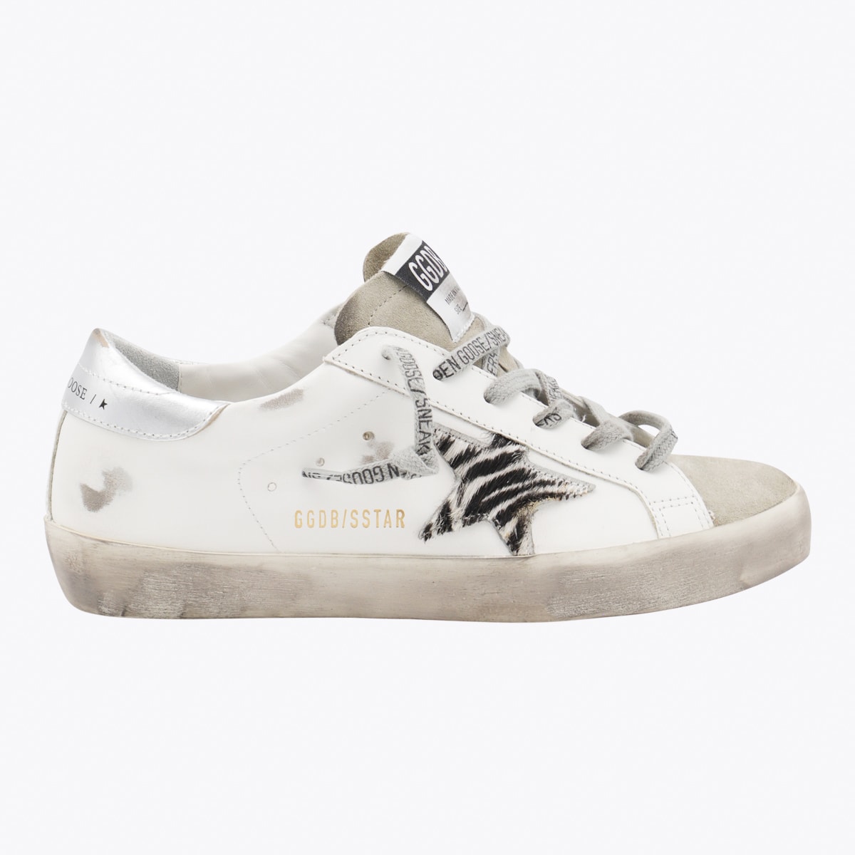 Golden Goose Deluxe Brand Women Super-star Classic With List Low-top Sneakers With Suede Inserts In Neutral