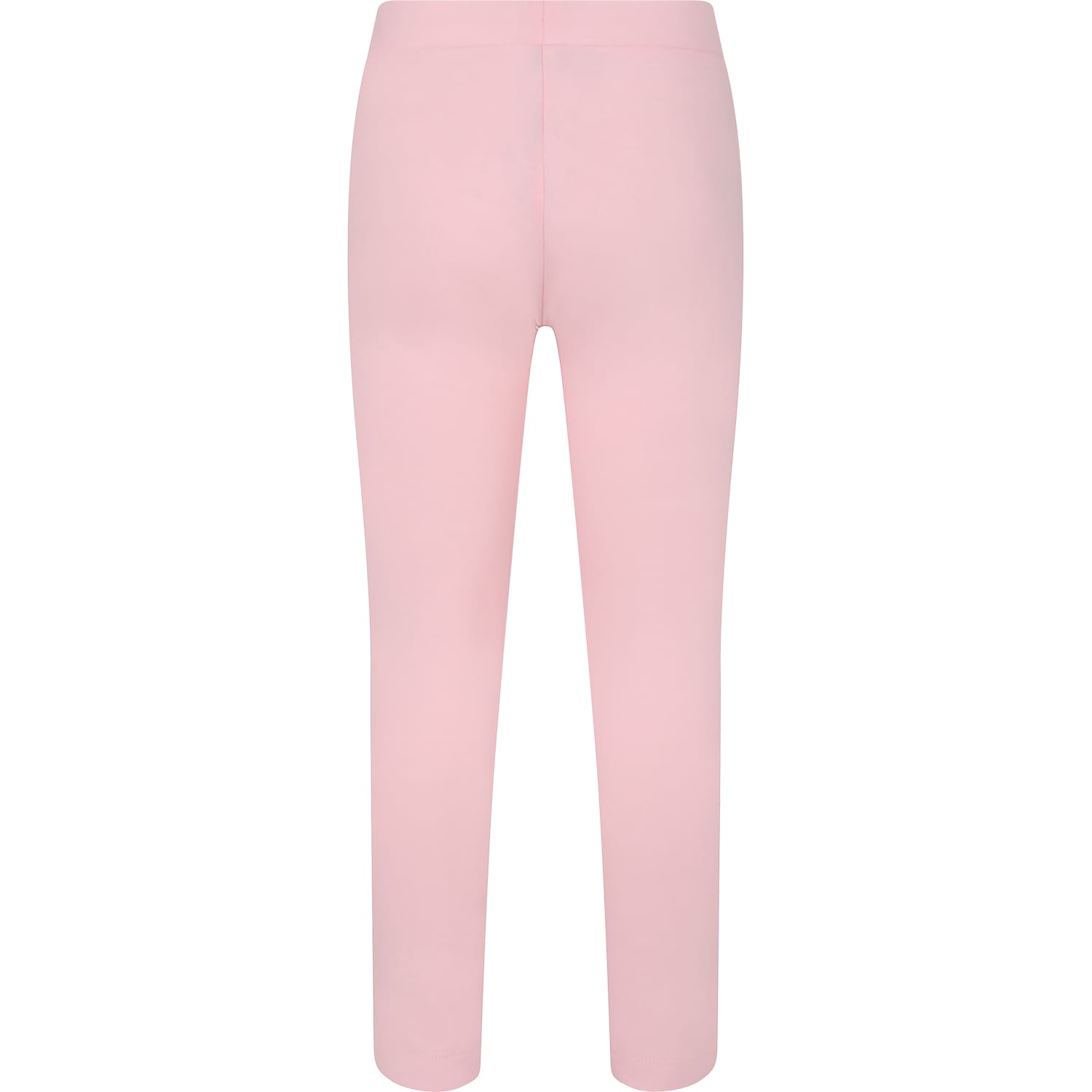 Shop Moschino Pink Leggings For Girl With Teddy Bear And Logo