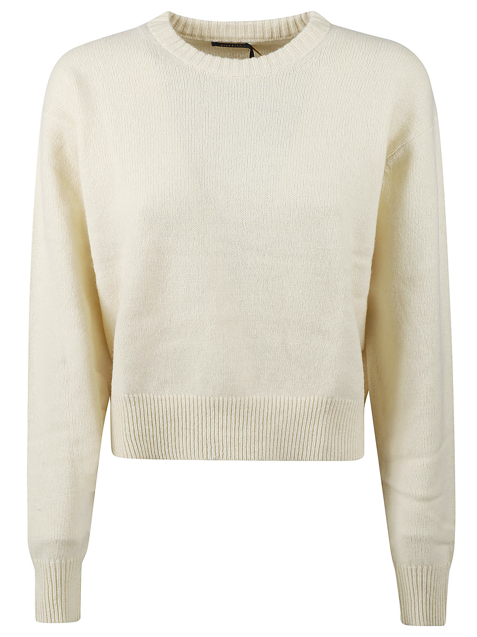 Shop Polo Ralph Lauren Long Sleeve Sweater In Authentic Cream