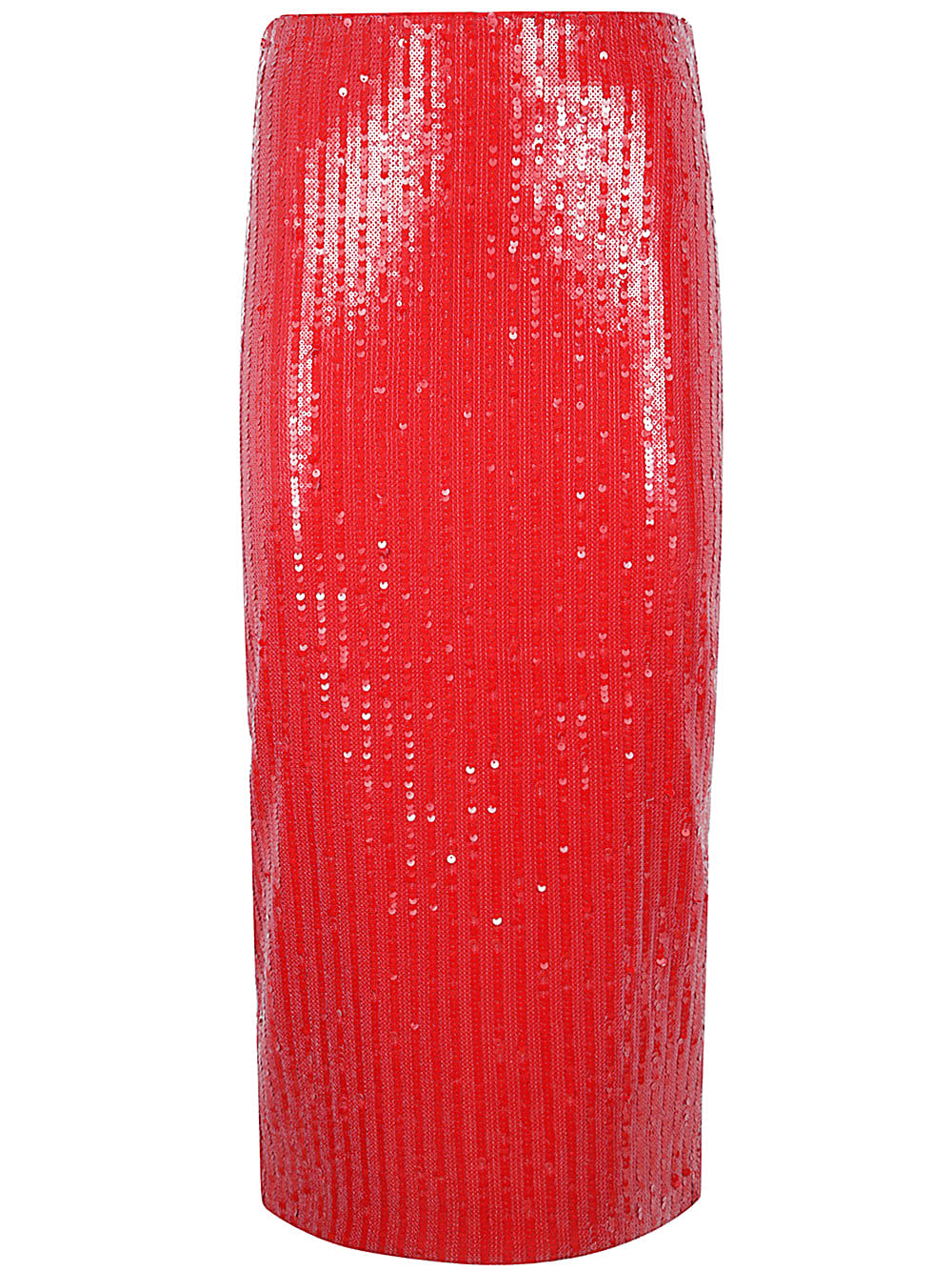 Shop Rotate Birger Christensen Sequins Pencil Skirt In Racing Red