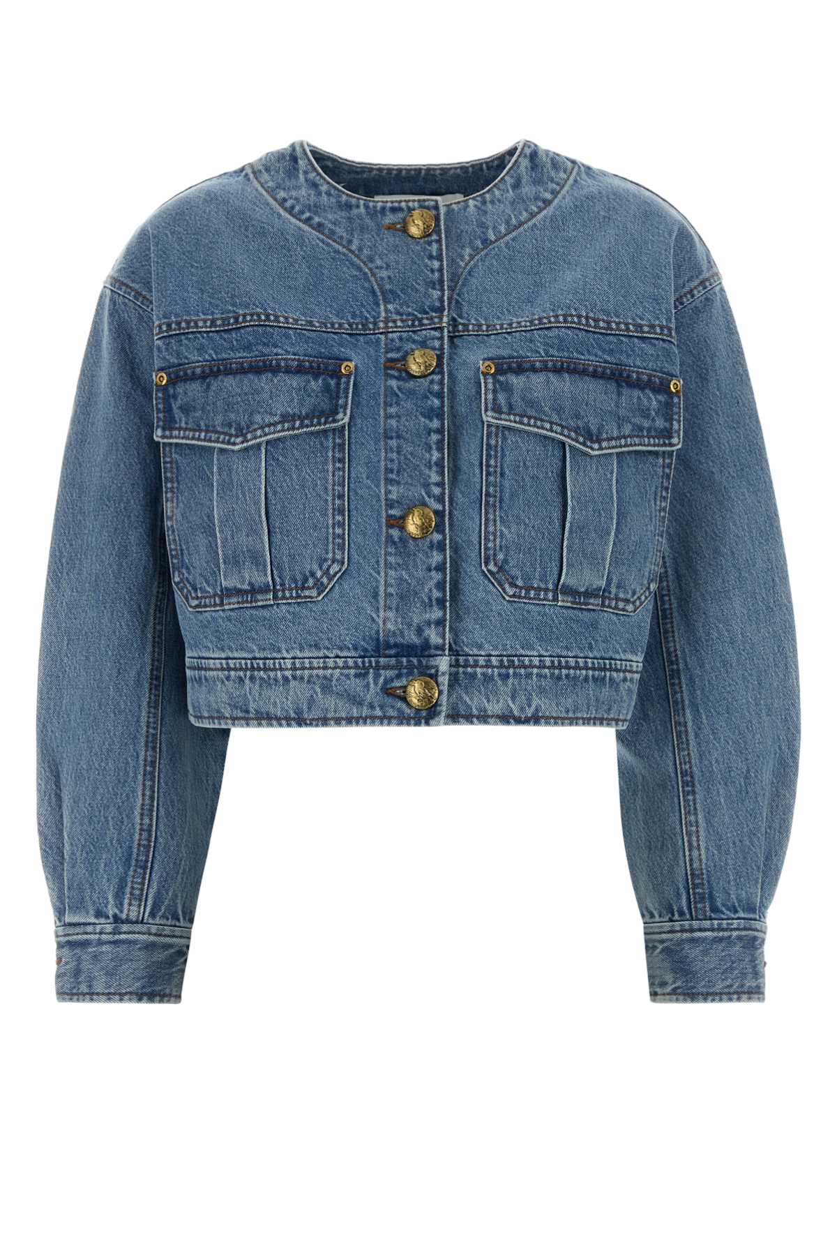 Zimmermann Button-up Denim Jacket In Blue