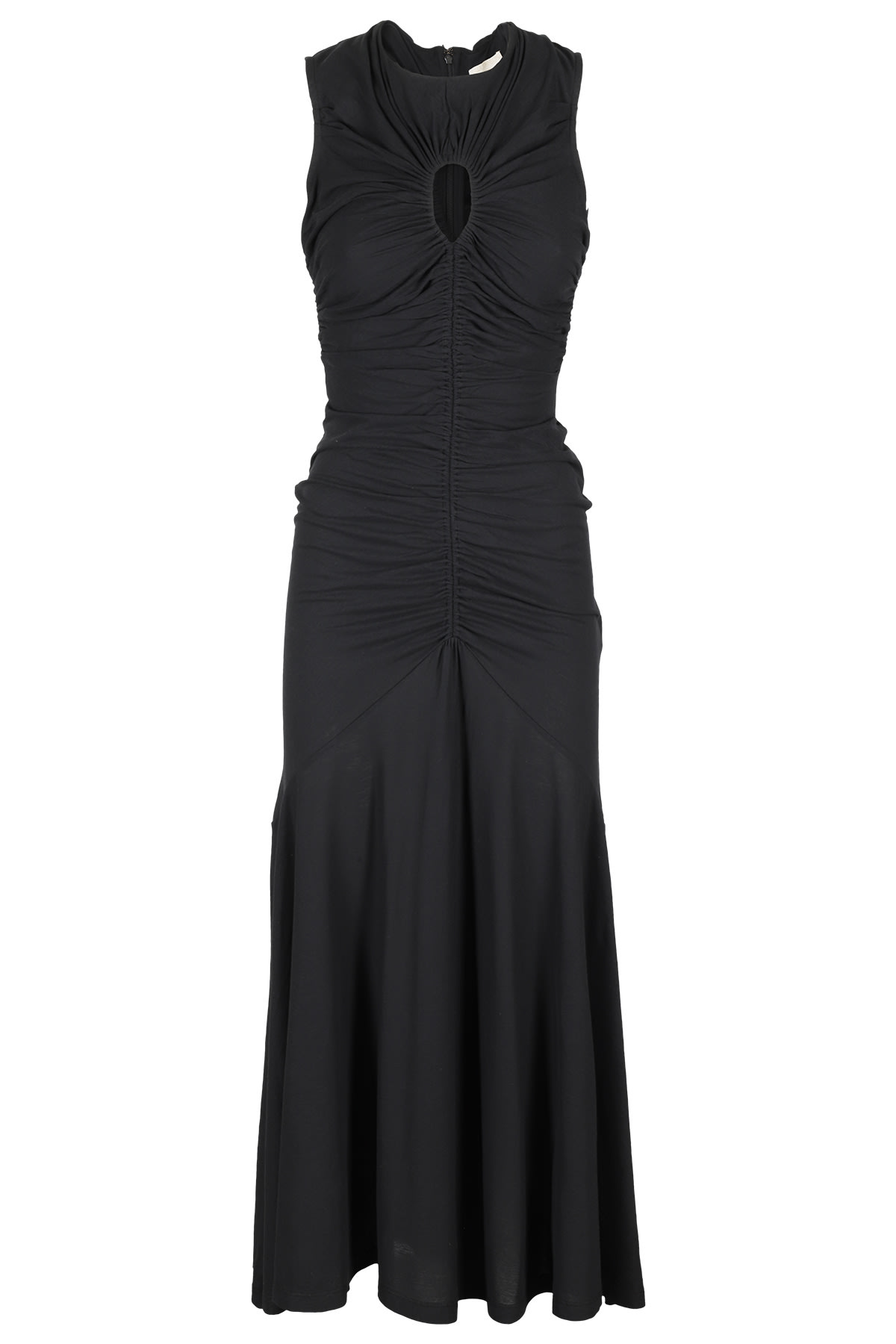 Ulla Johnson Isabel Sleeveless Keyhole Maxi Dress In Noir Noi