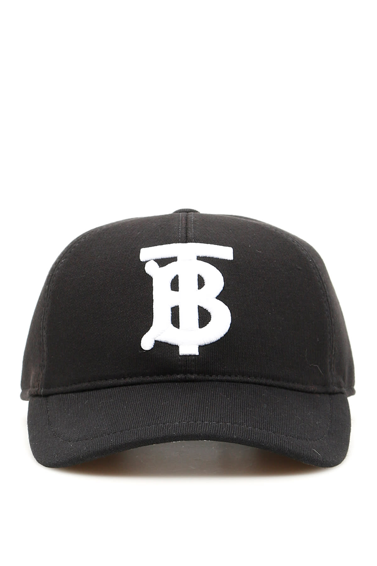 Burberry Jersey And Check Baseball Cap In Black (black)