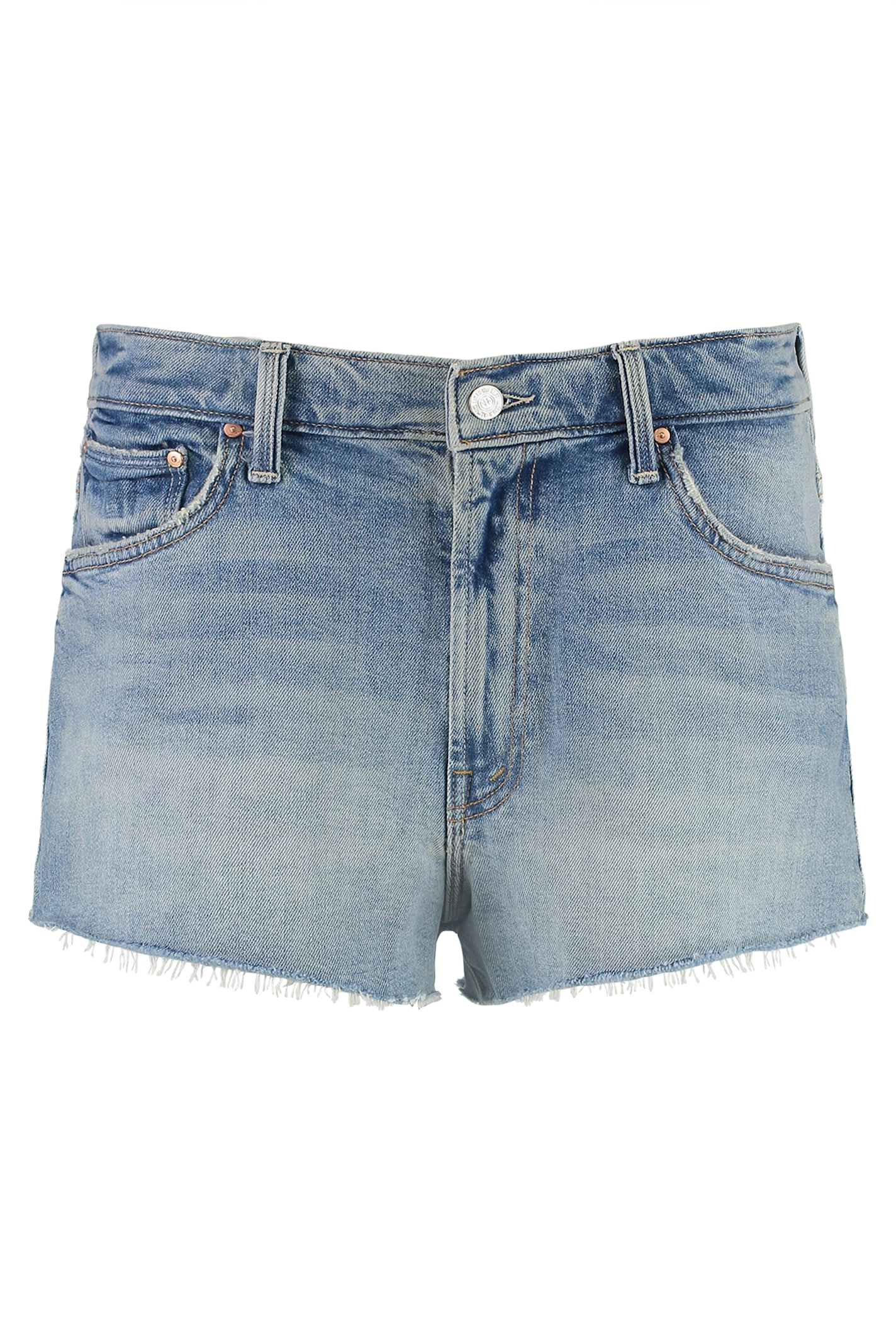 Mother The Dodger Denim Shorts In Blue