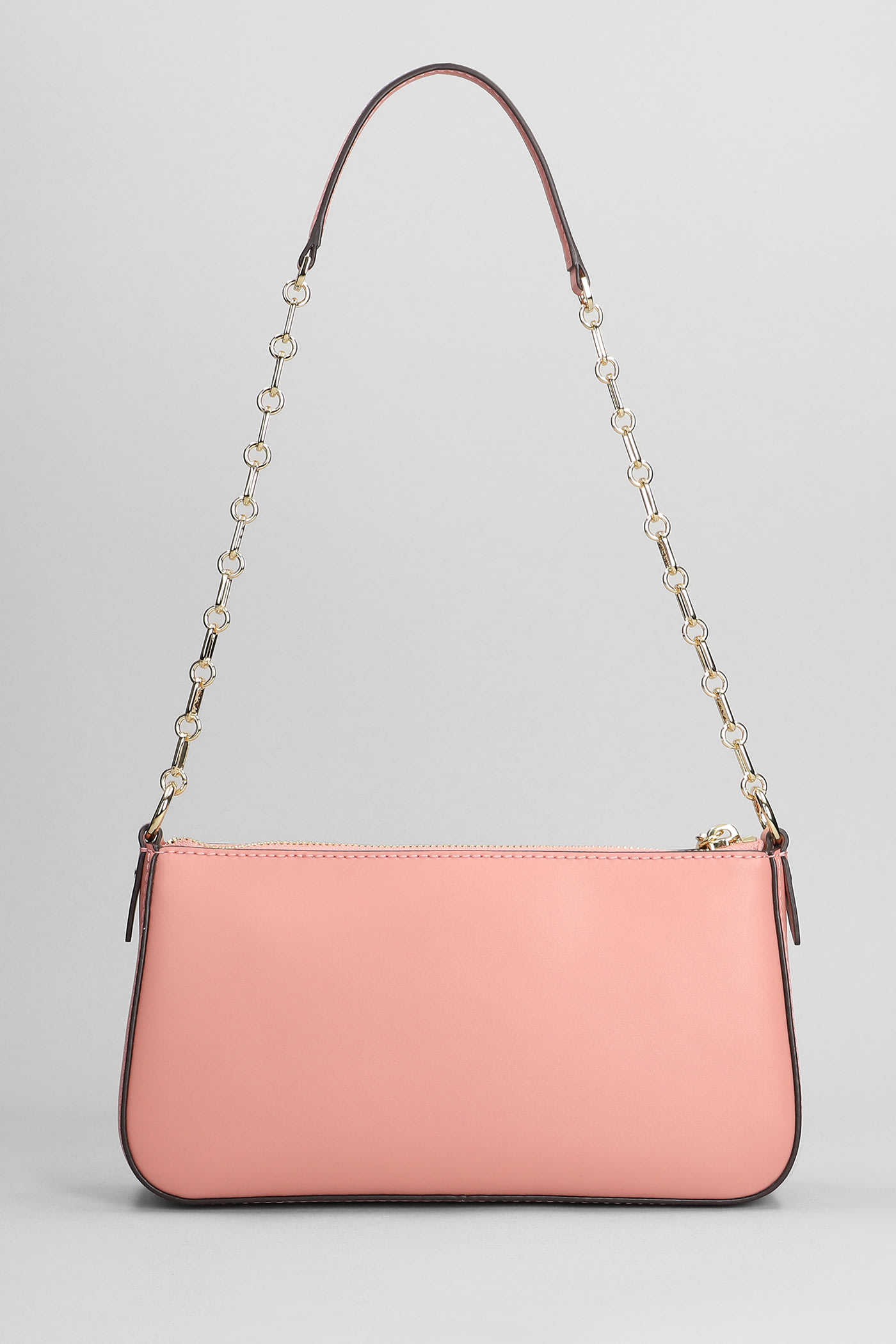 Shop Michael Kors Shoulder Bag In Rose-pink Leather