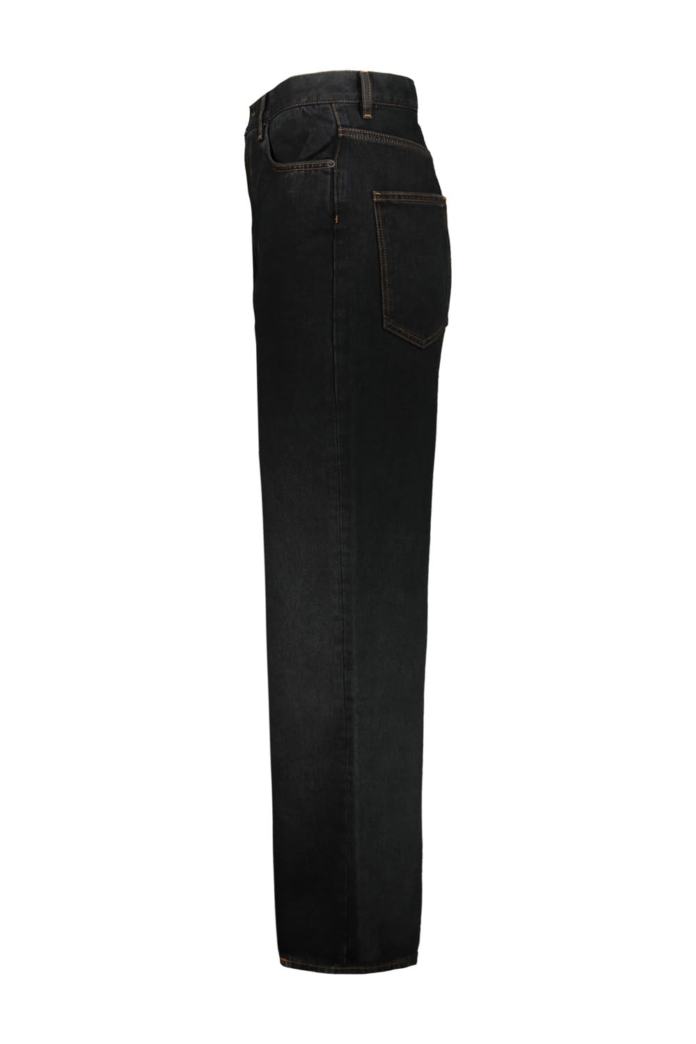 Shop Wardrobe.nyc Low Rise Jean In Blk Black