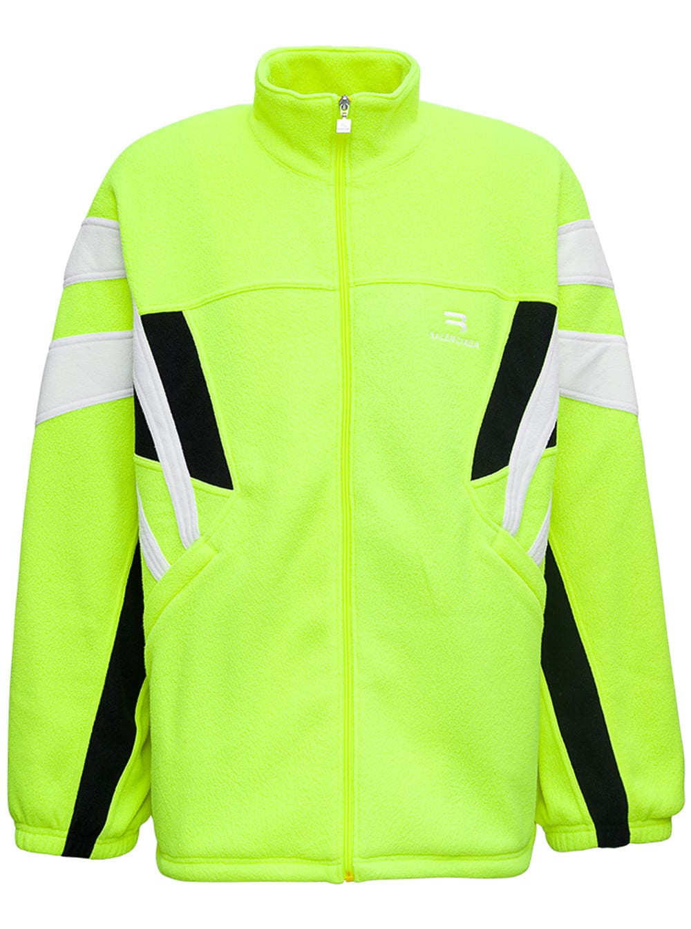 Balenciaga Sporty Brushed Fleece Tracksuit Jacket