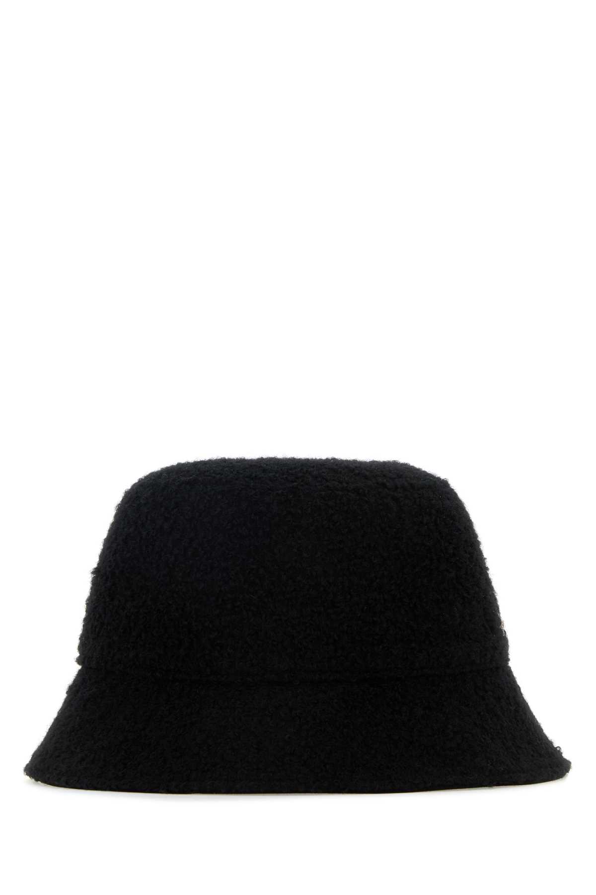 Black Teddy Fabric Mackenzie Bucket Hat