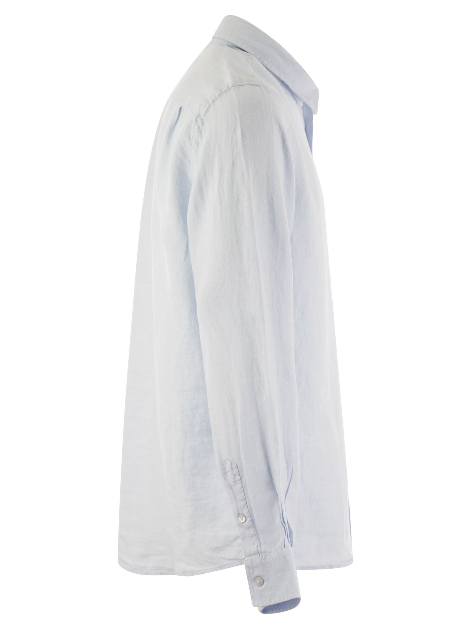 Vilebrequin Caroubis Long-sleeved Linen Shirt