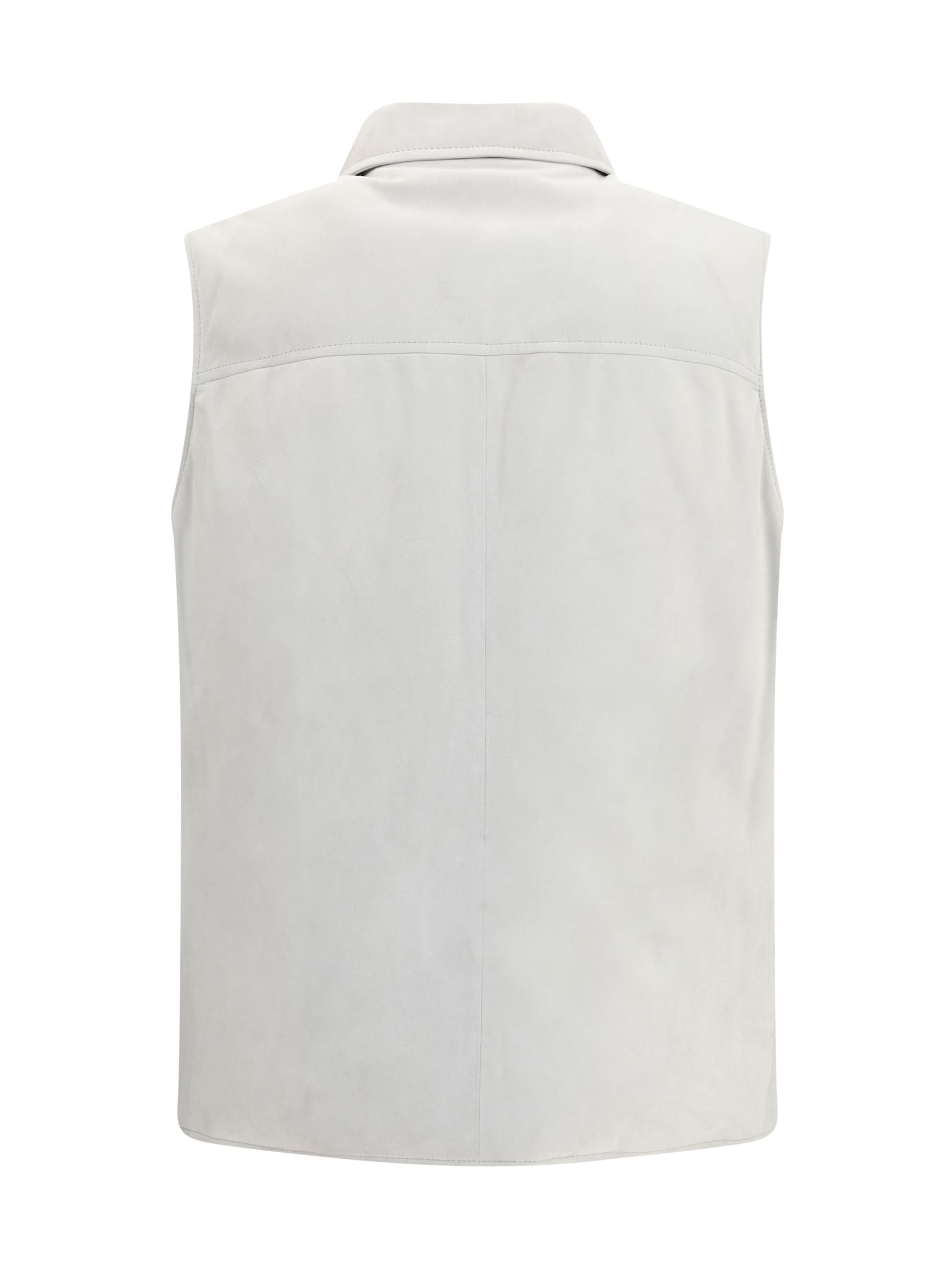 Brunello Cucinelli Men Padded Leather Vest
