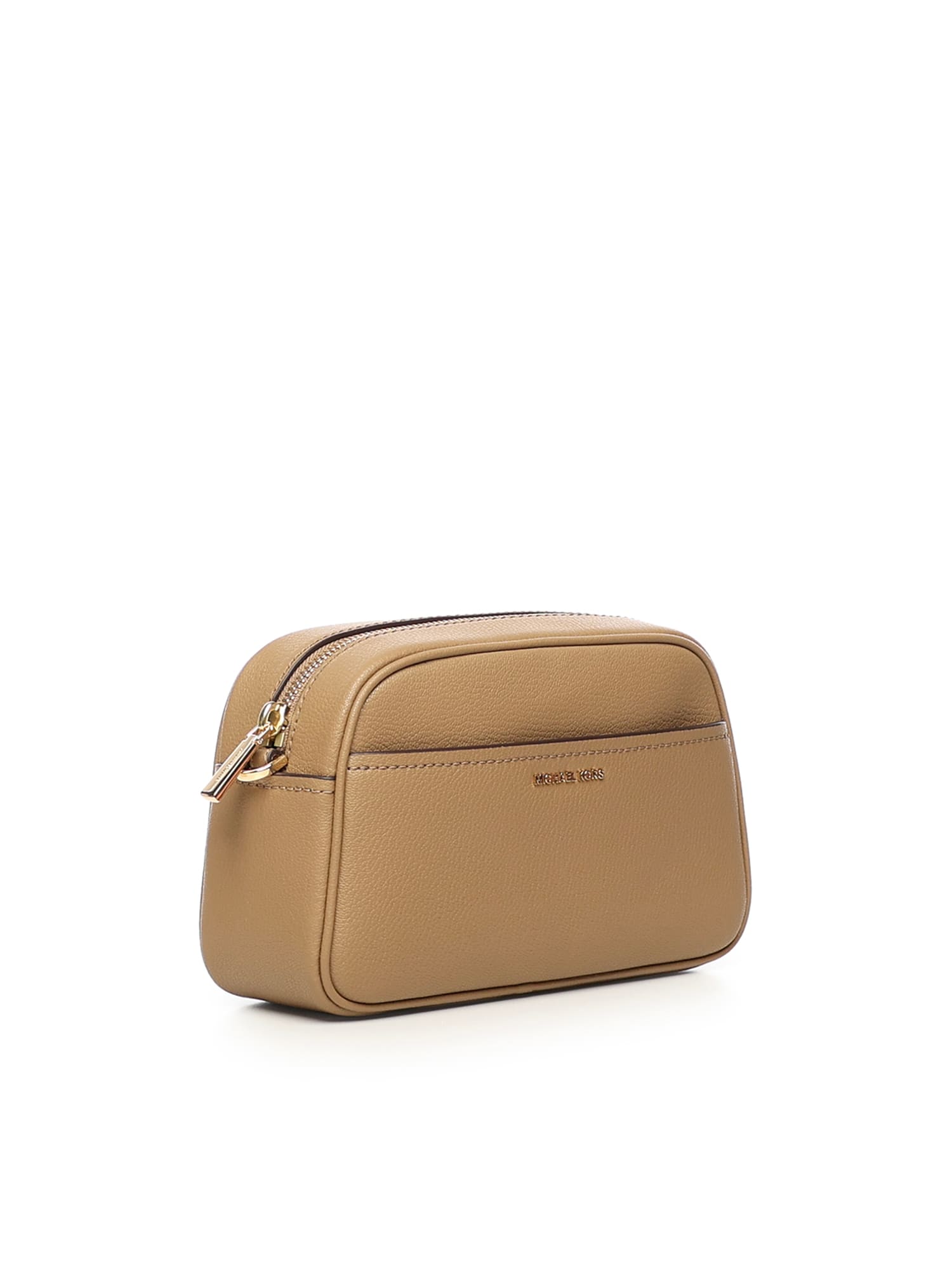 Michael Michael Kors Small Jet Set Camera Leather Cross Body Bag In Brown