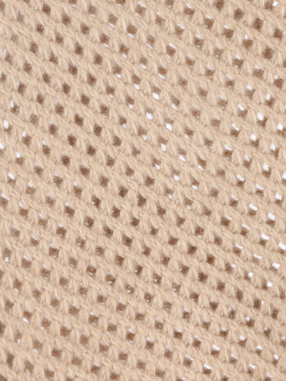 Max Mara Lattice-design Sweater In Brown