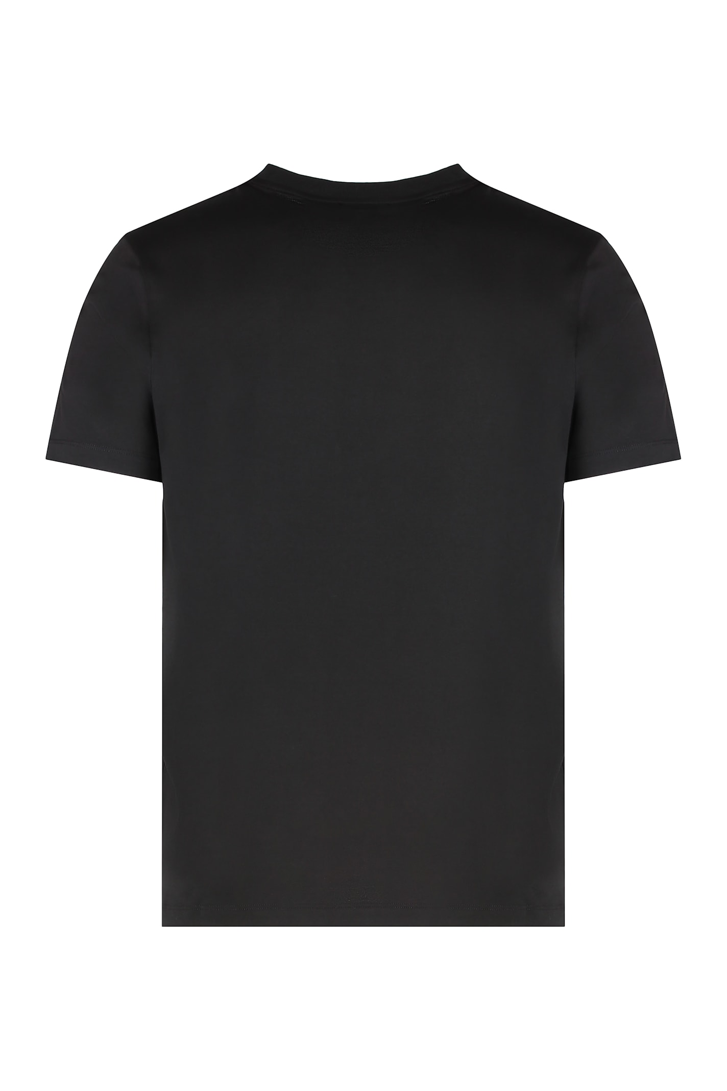 Paul&amp;shark T-shirt In Cotton Jersey With Logo Print In Black