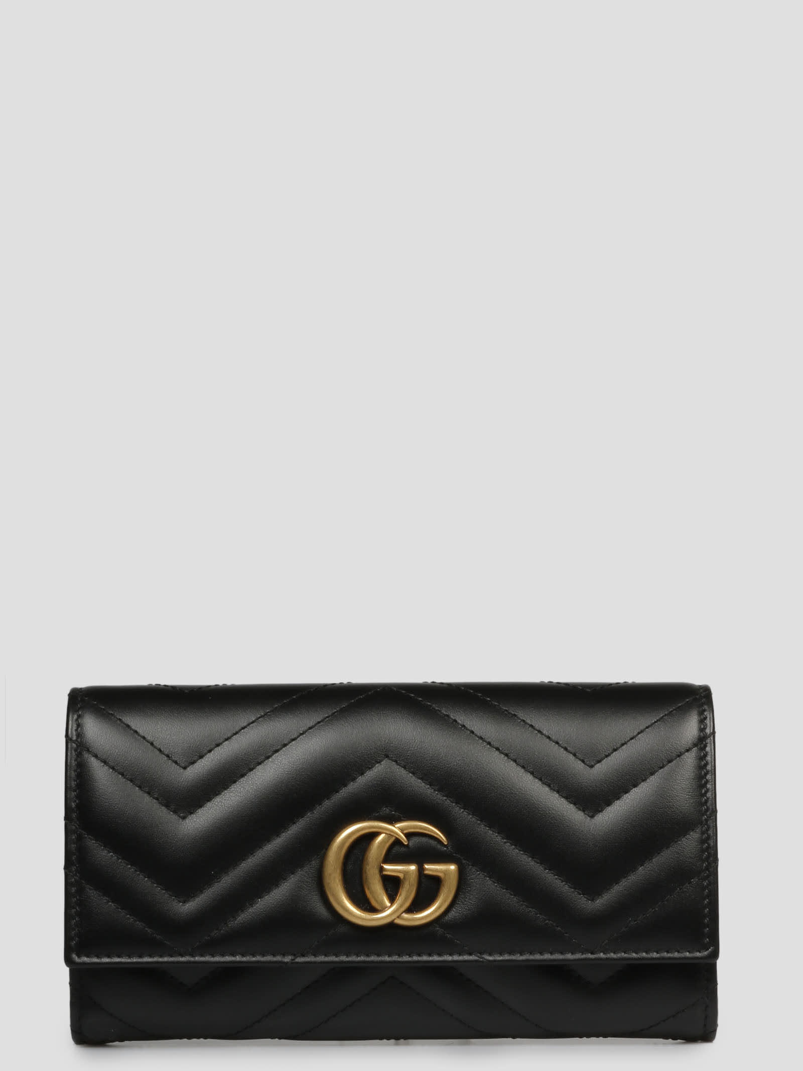 Black Marmont Gg Continental Wallet
