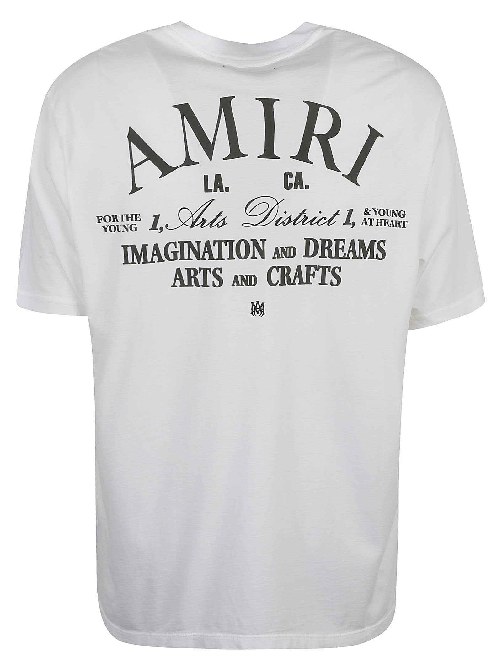 T-shirt Amiri White size S International in Cotton - 24027388