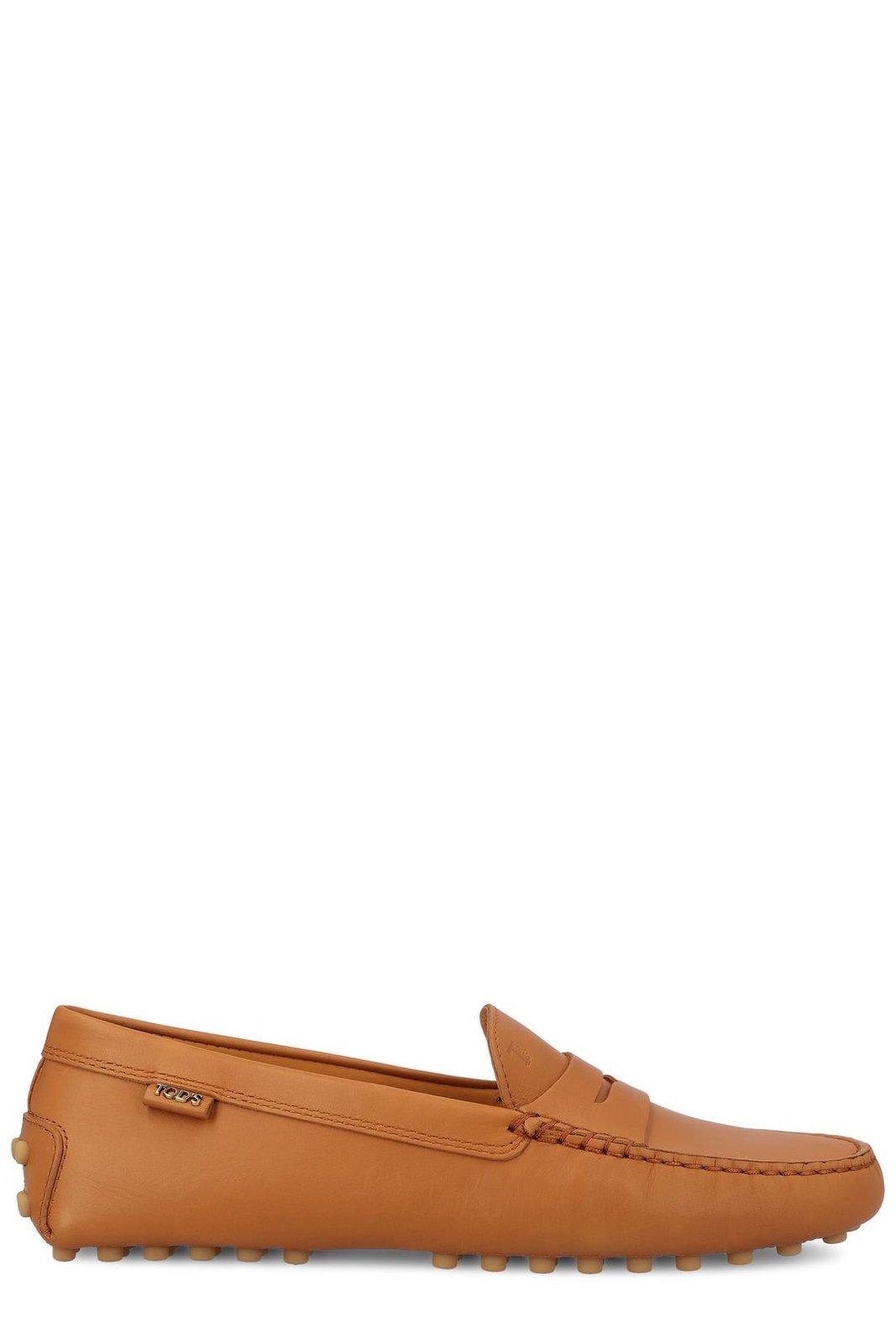 Tod's Gommino Leather Penny Driving Shoes In Brown
