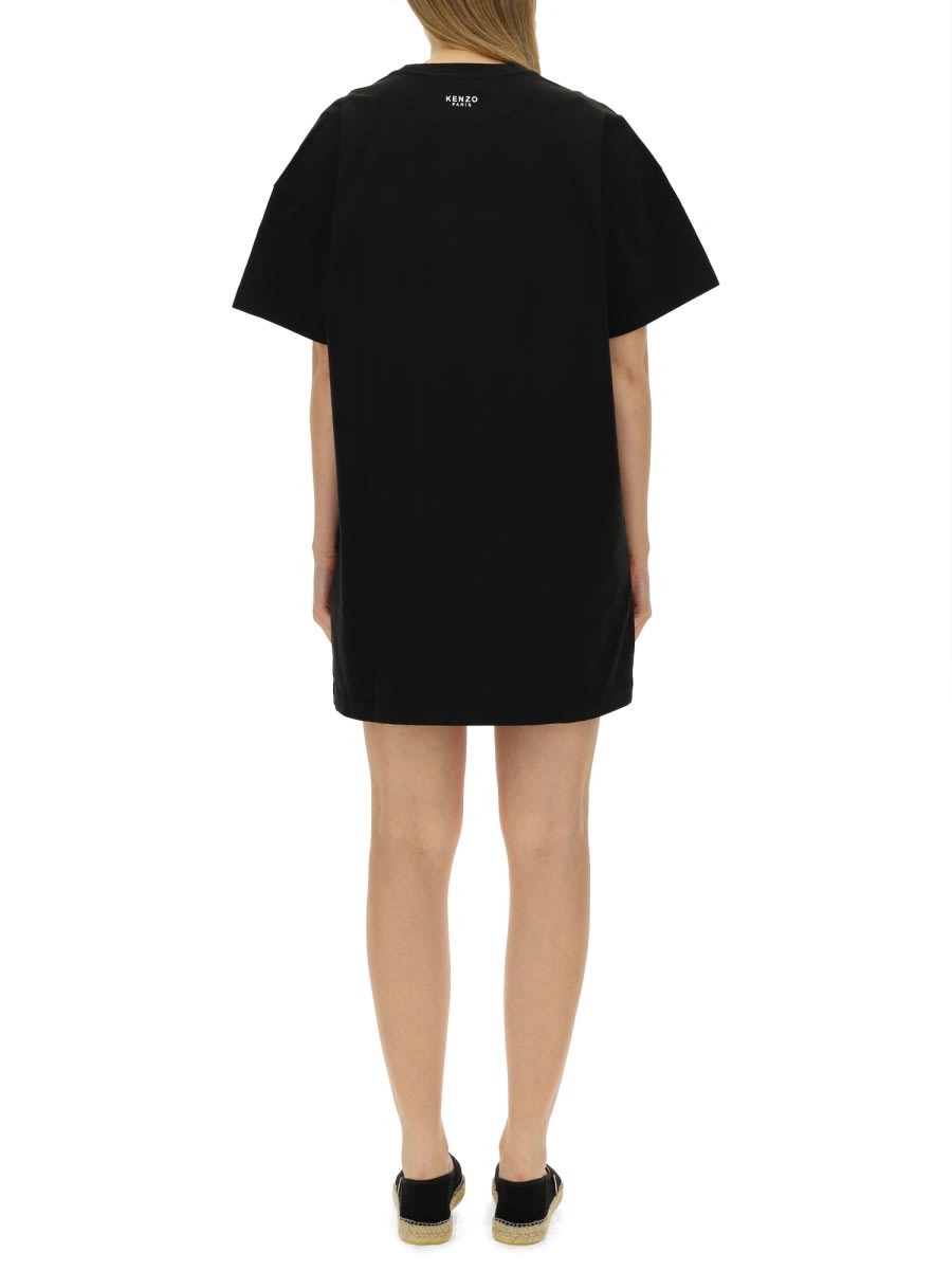 Shop Kenzo T-shirt Dress In Black