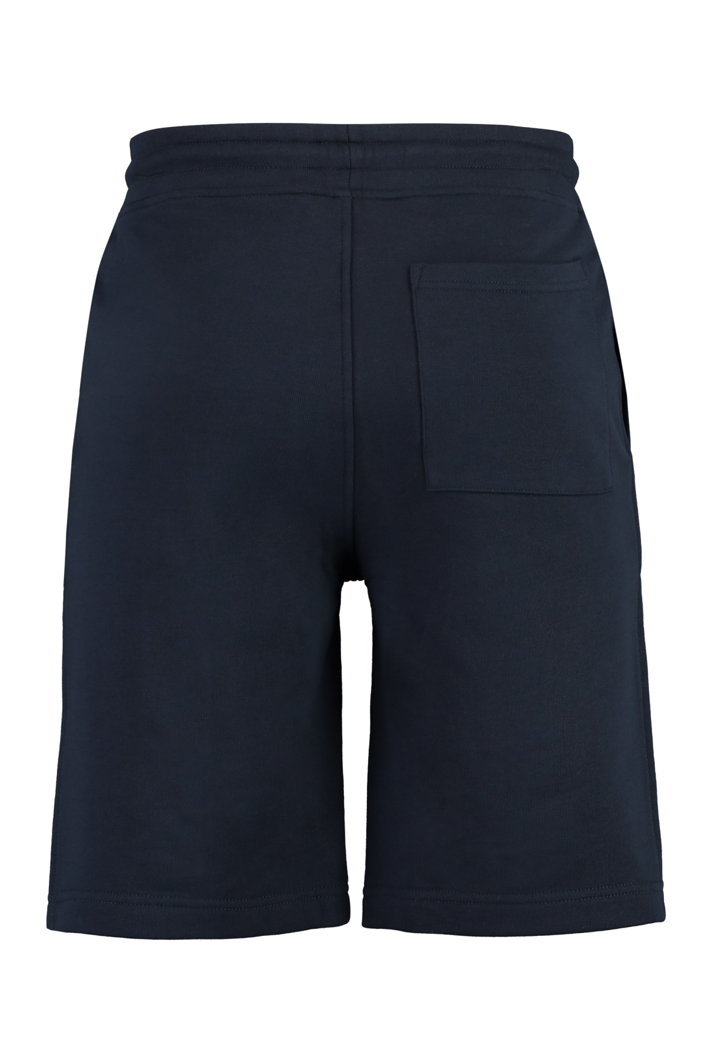 Shop K-way Erik Cotton Bermuda Shorts In Blue