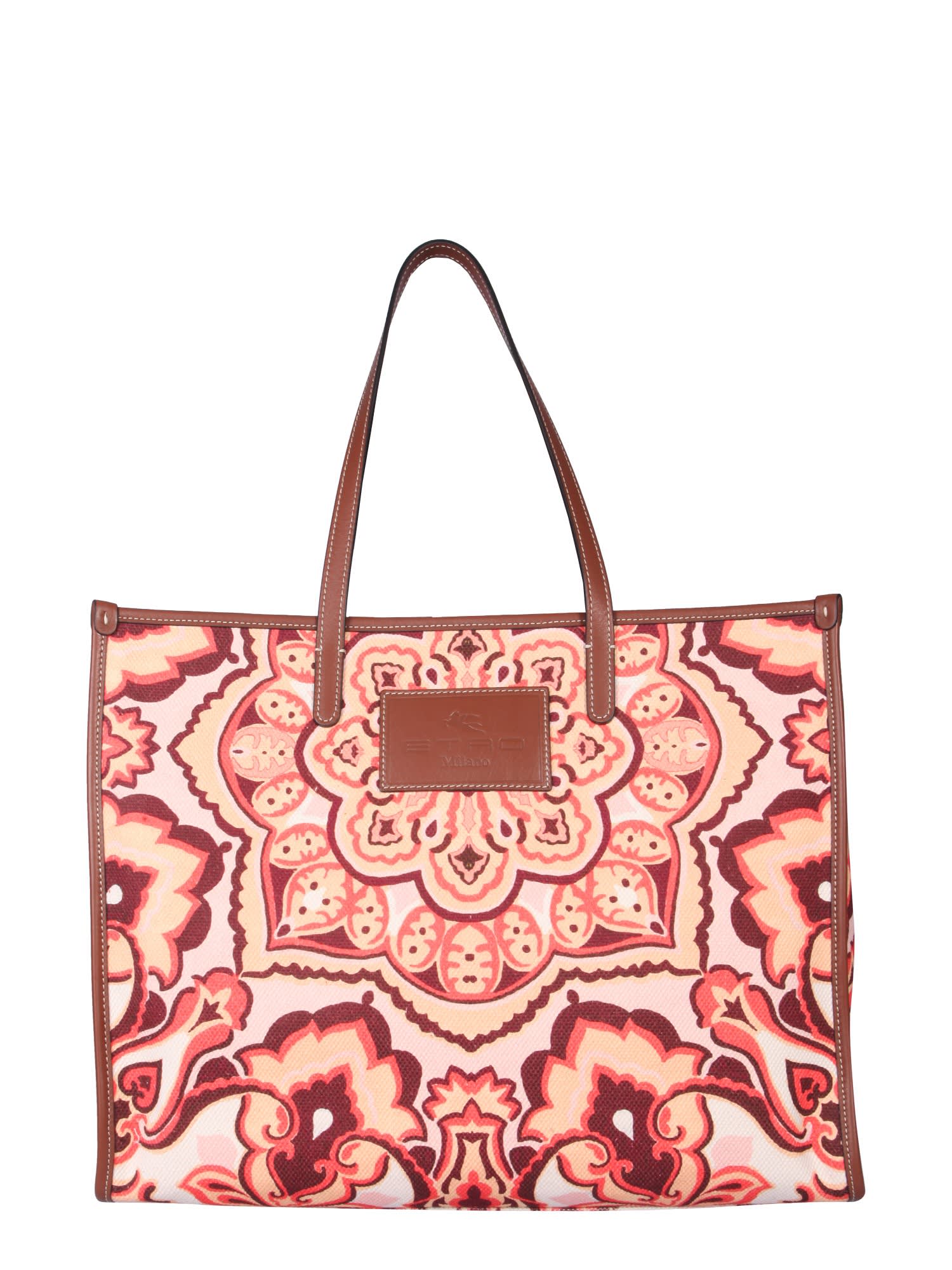 Etro Canvas Tote Bag With Print