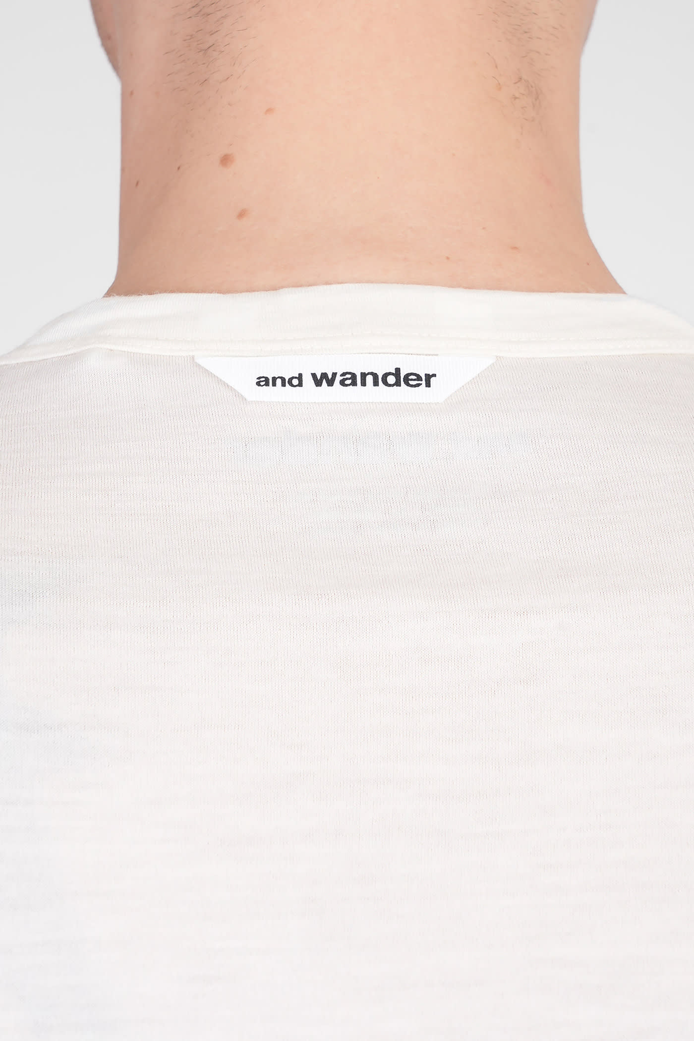 And Wander T-shirt In Beige Wool In Beige