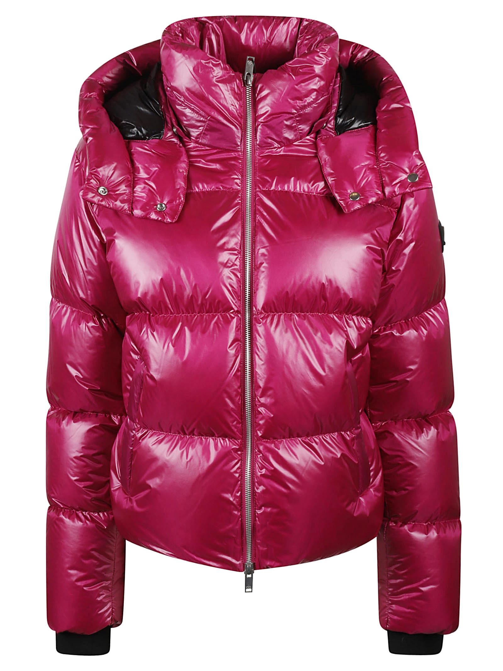 Moose Knuckles Zip Classic Padded Jacket In Cherry