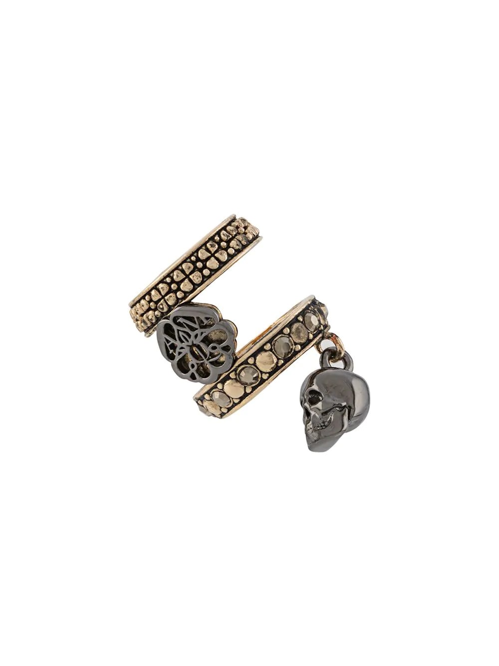 Alexander McQueen Woman Ear Cuff With Skull And Crest