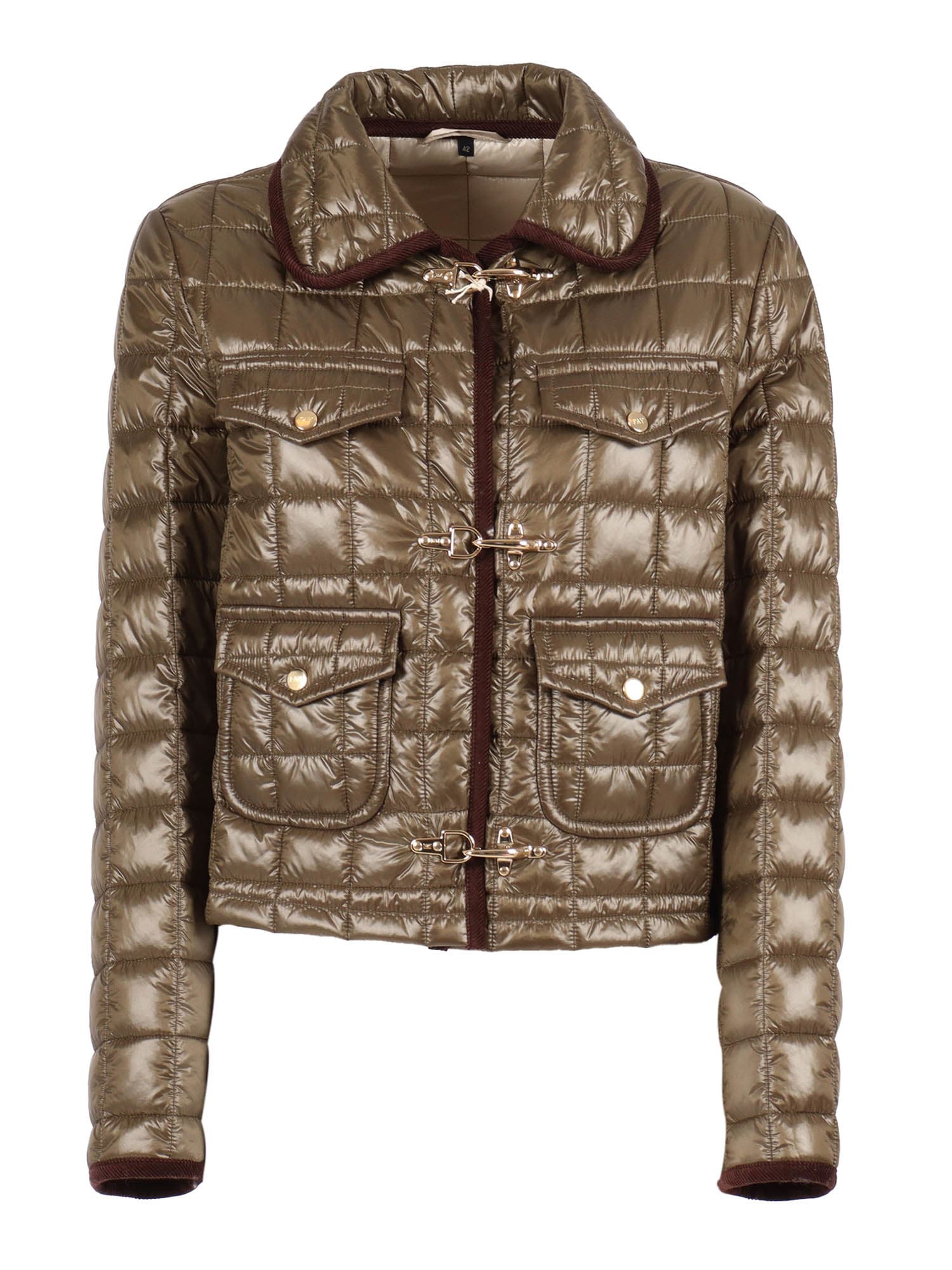 Fay Women 3 Hooks In Technical Checkered Fabric In Green