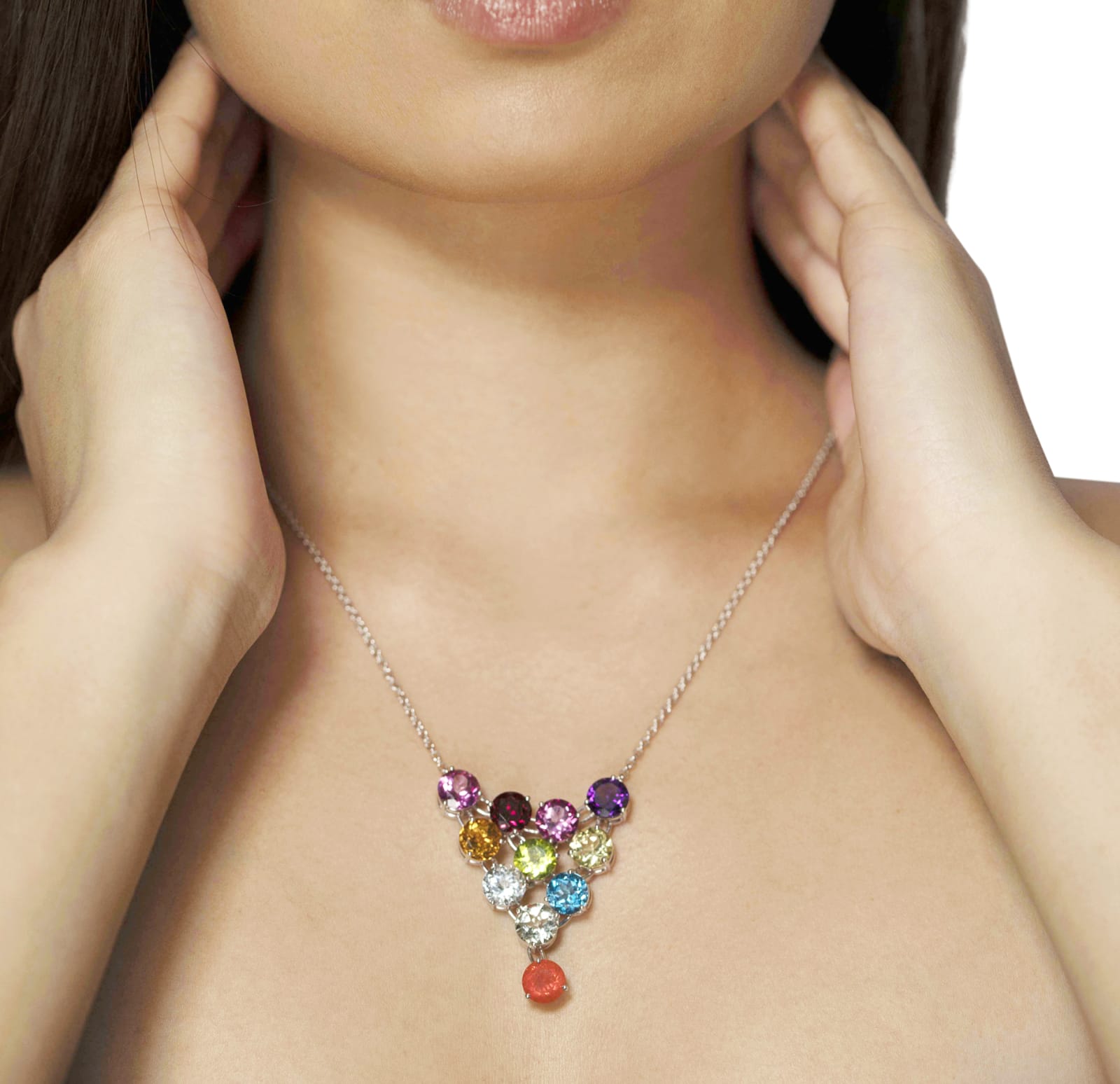 Shop Lo Spazio Jewelry Lo Spazio Inverno Necklace In Multicolor