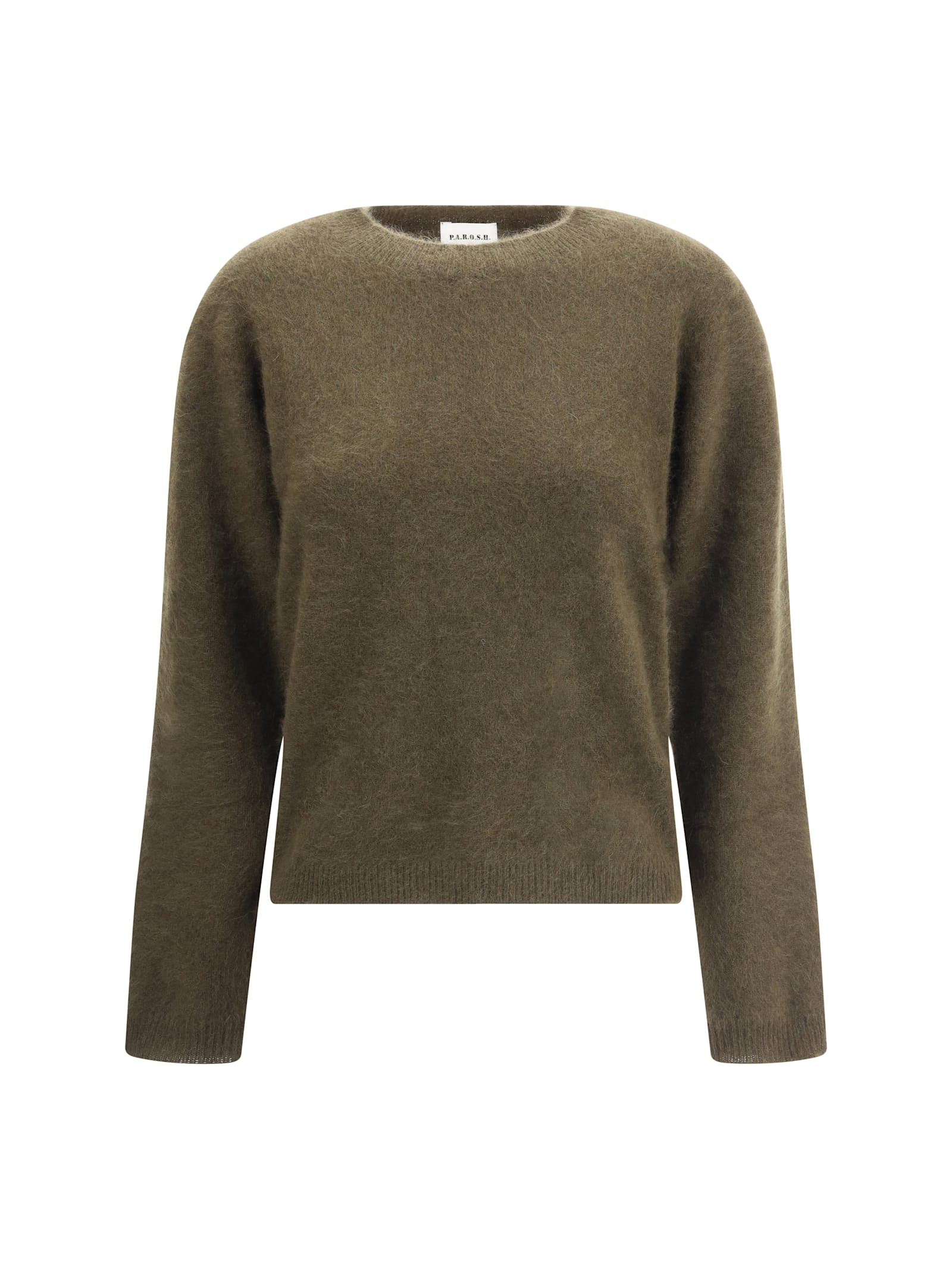 P.a.r.o.s.h Crew Neck Sweater In Brown