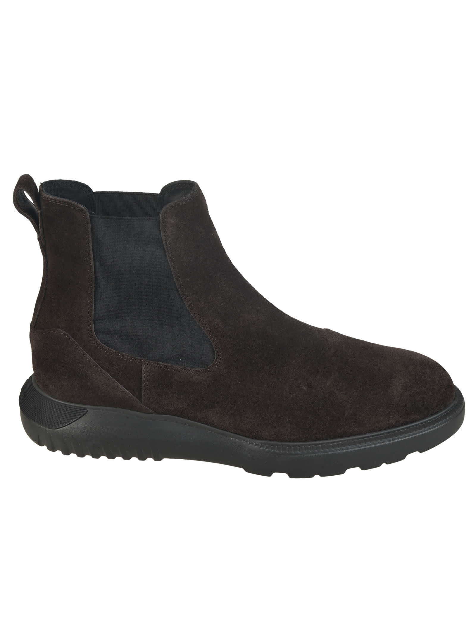 Hogan Round Toe Ankle Boots In S807