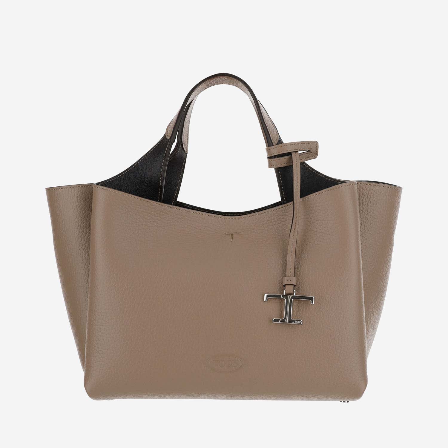 Shop Tod's Mini Leather Handbag In F