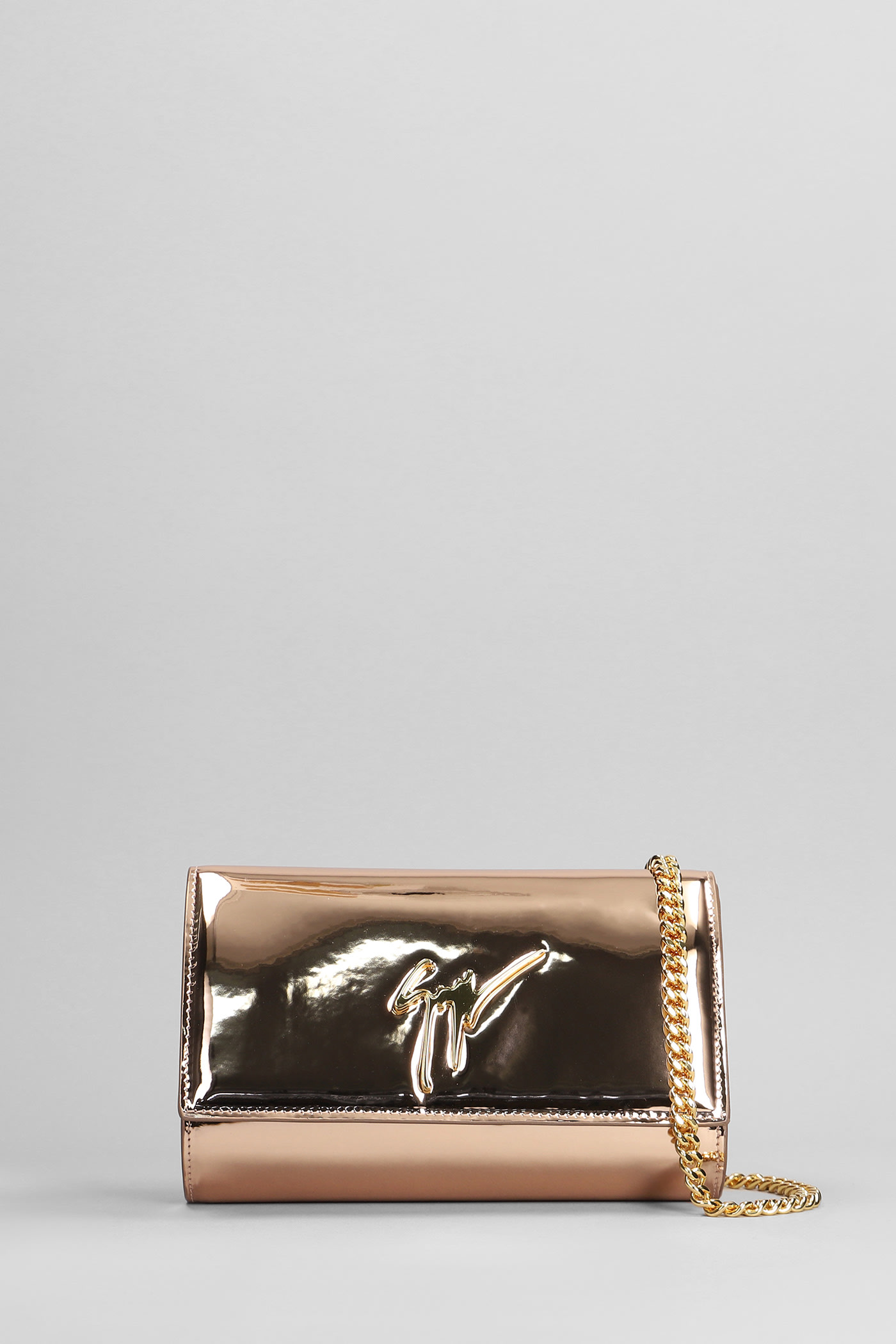 Cleopatra Clutch In Copper Leather