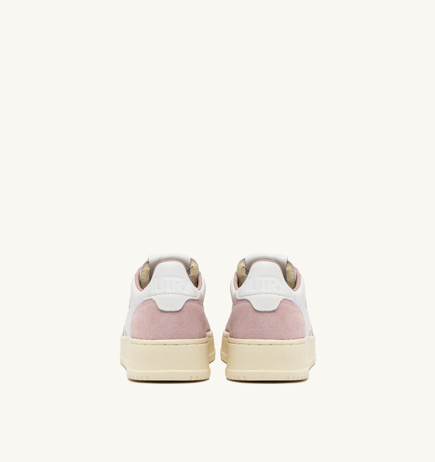 Autry Medalist Low-top Sneakers With Goat Leather In Pink