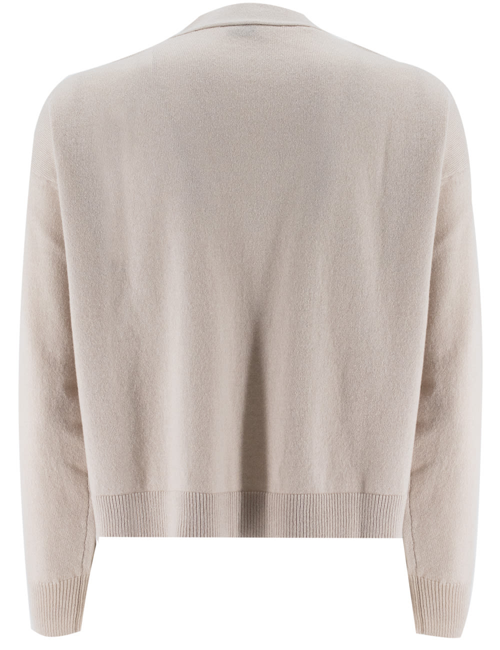 Shop Peserico Cardigan In Beige Perla