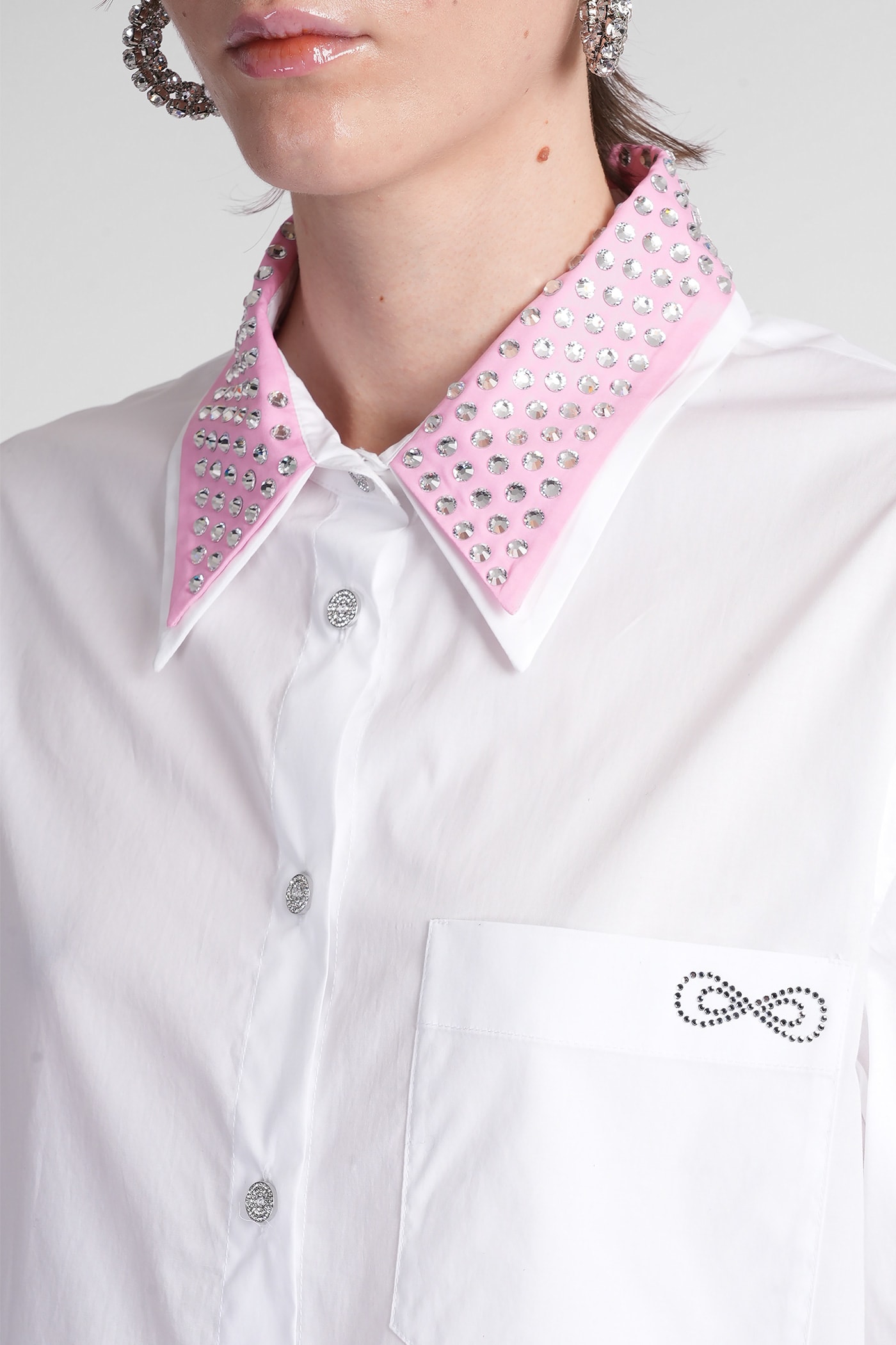 Mach & Mach Shirt In White Cotton