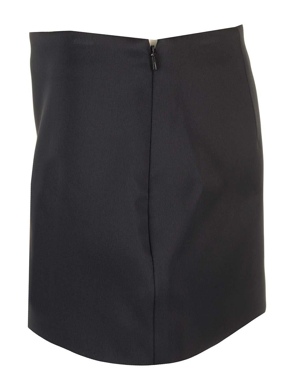 Shop Khaite Jett Mini Skirt In Black