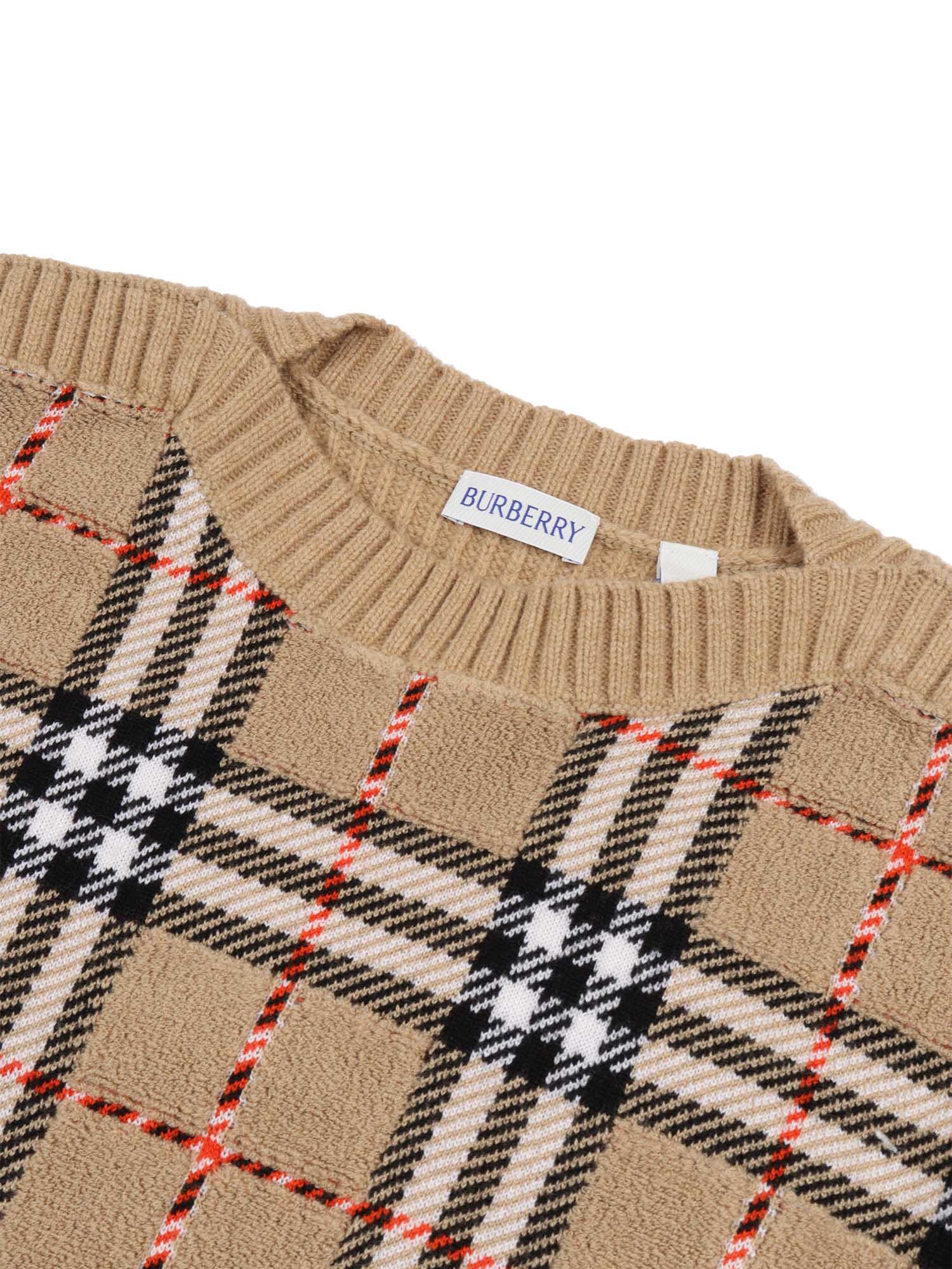 Burberry Kid Boy Knits In Nude
