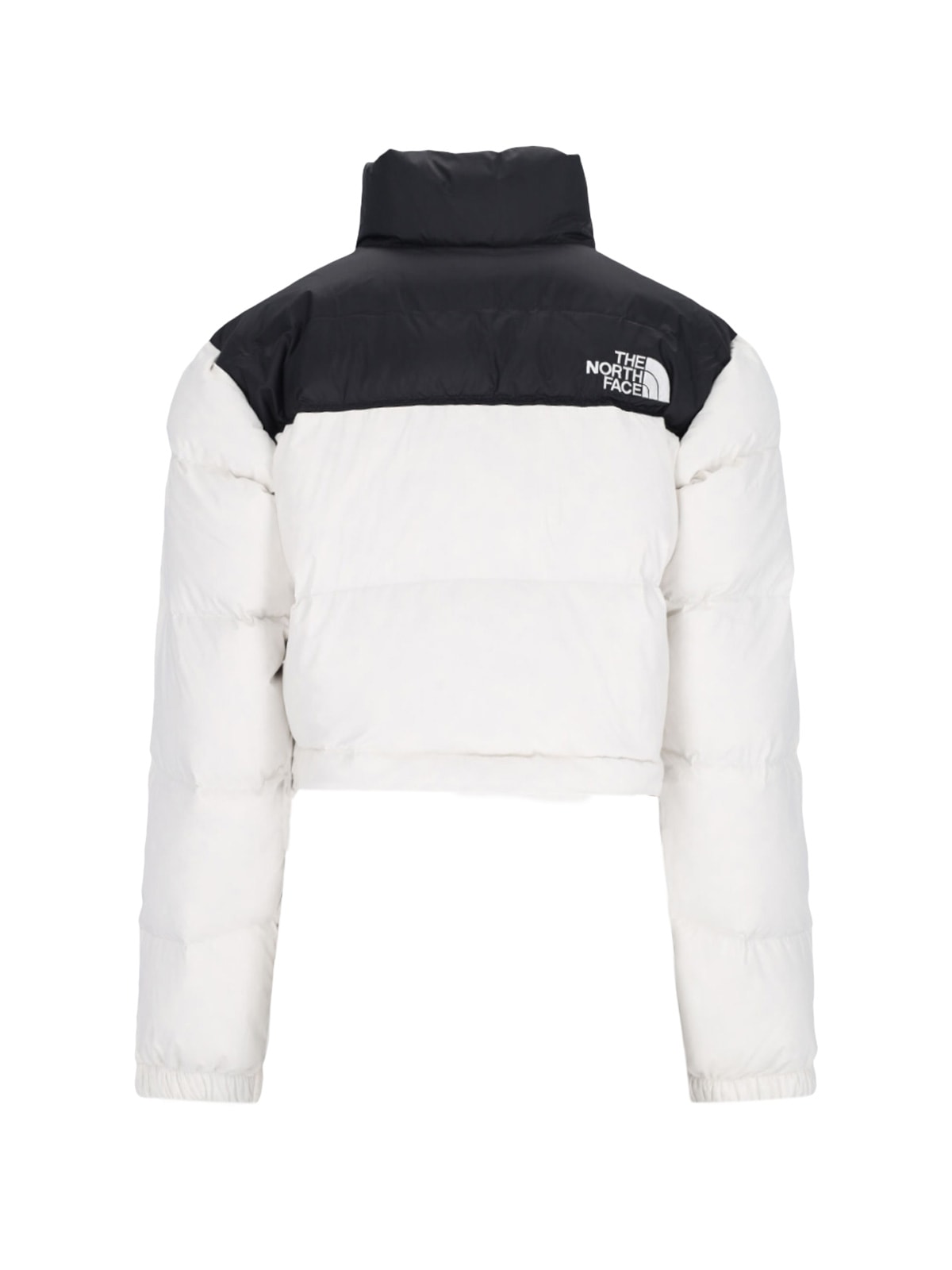 Shop The North Face Nuptse Short Down Jacket In White