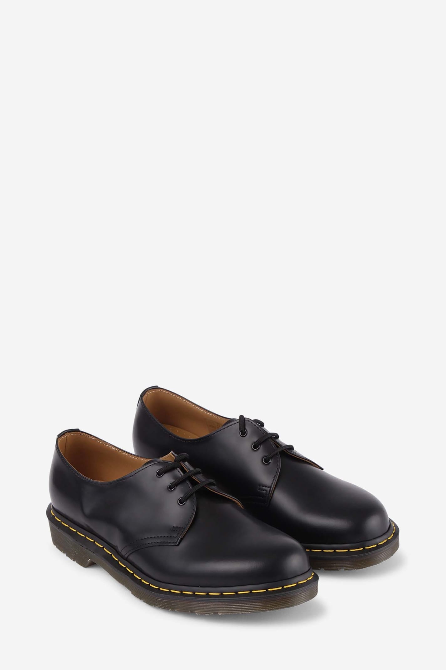 Shop Dr. Martens' 1461 Combat Boots In Black Smooth